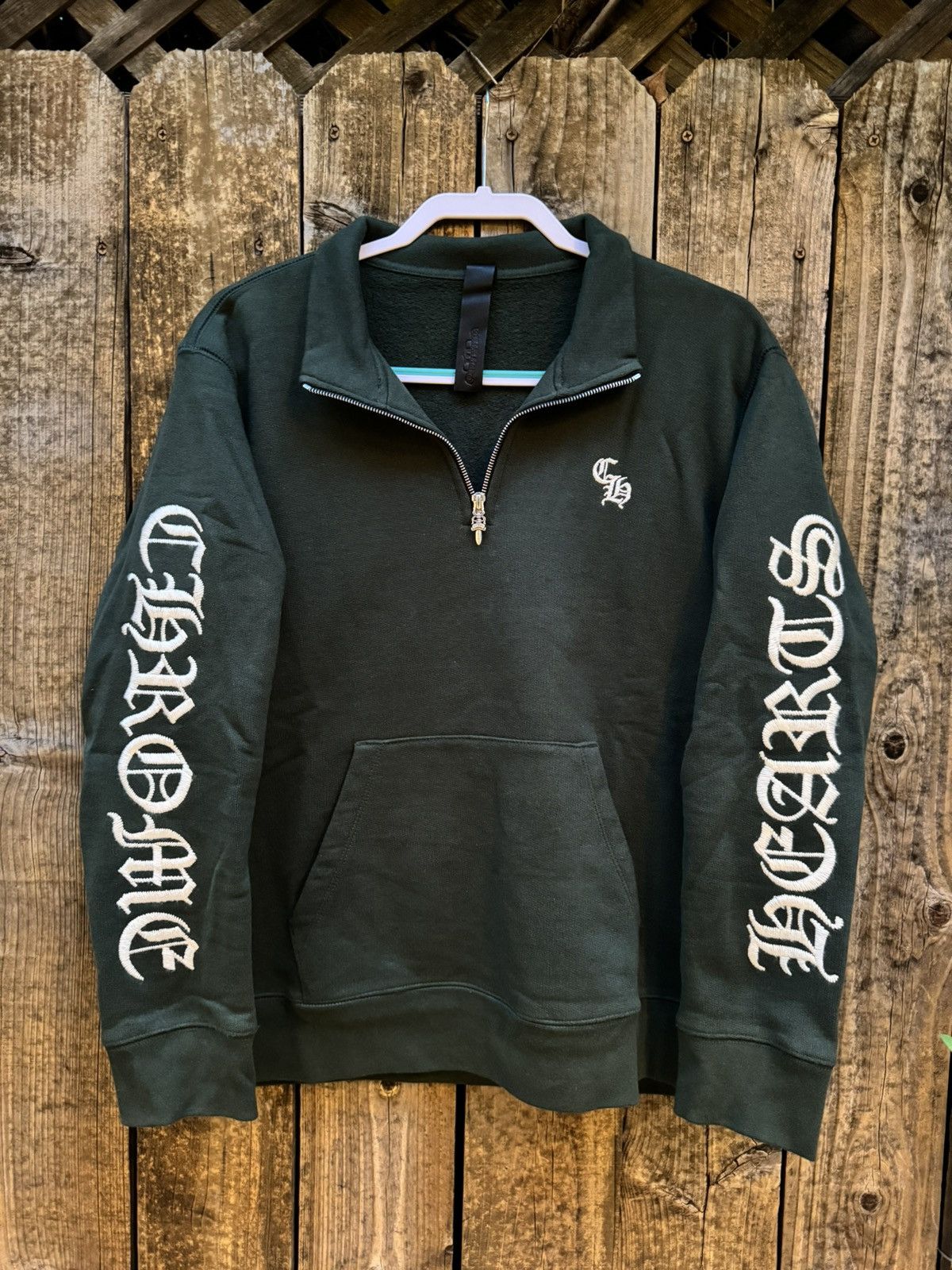 Chrome Hearts Chrome Hearts Slow Ride Half 1/2 Zip Hunter Green