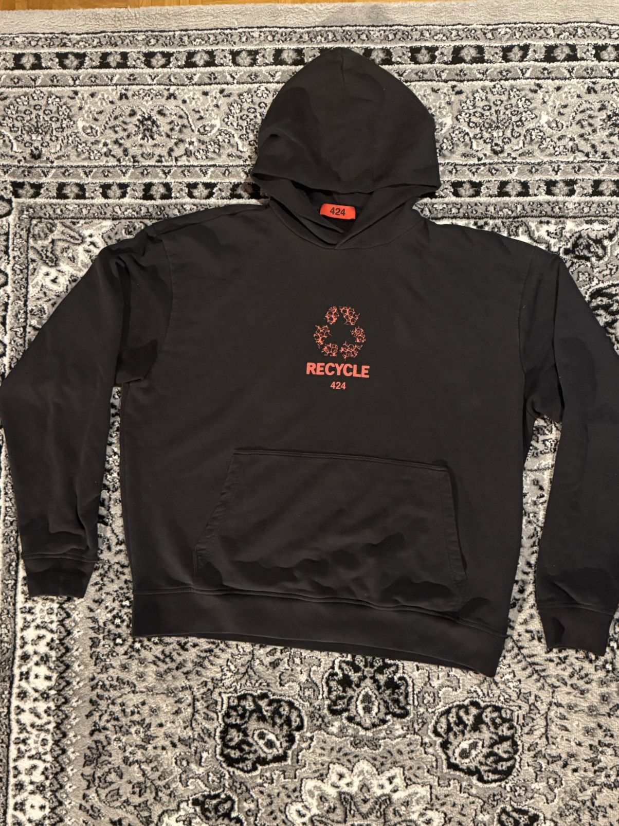 424 424 Recycle Hoodie Black Size US XL / EU 56 / 4 - 2 Thumbnail