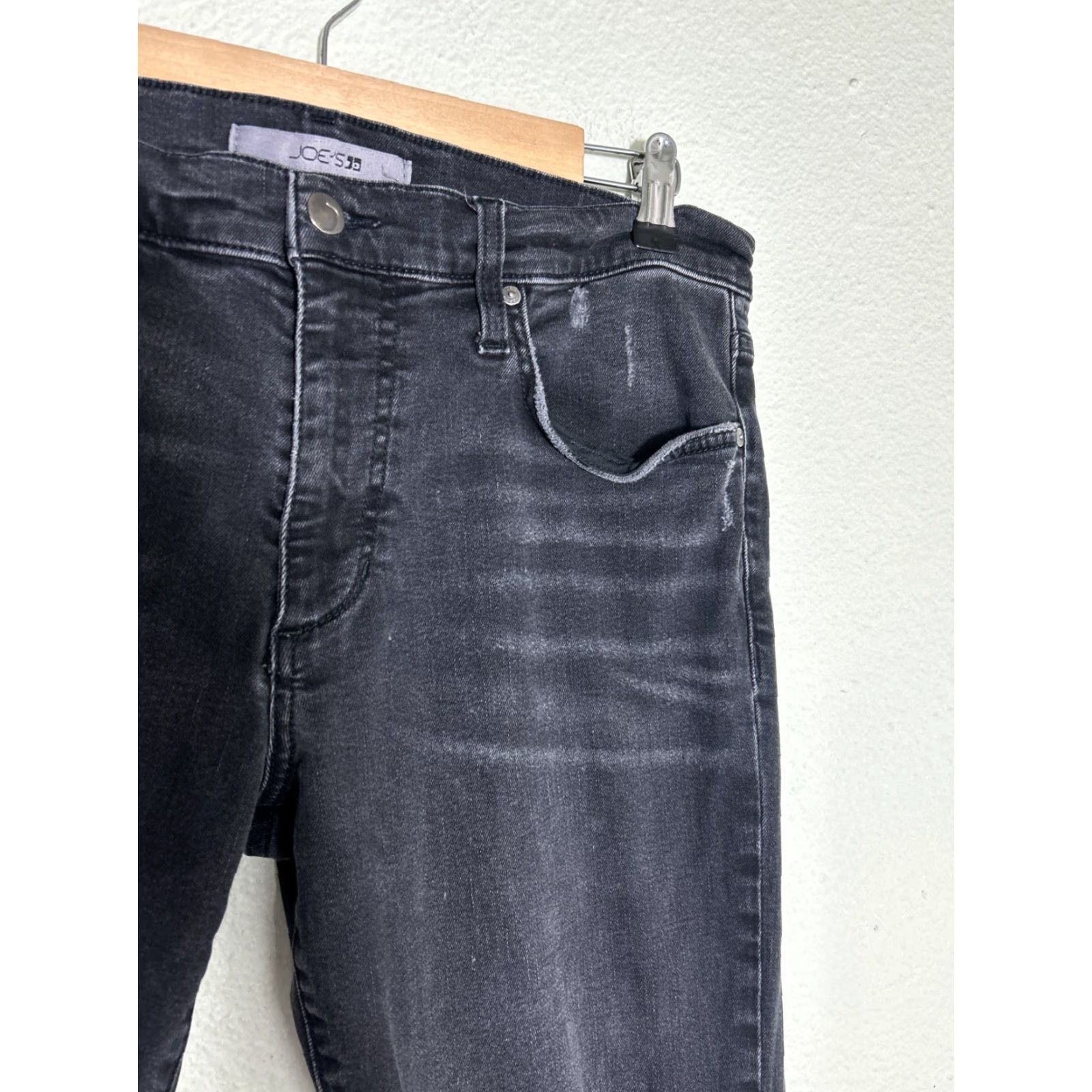 Vintage Joe's Jeans Men Slim Fit Kinetic Jeans Gabin Black 33x32 Distressed Straight 33 Mens Gy Body? Size US 33 - 5 Thumbnail