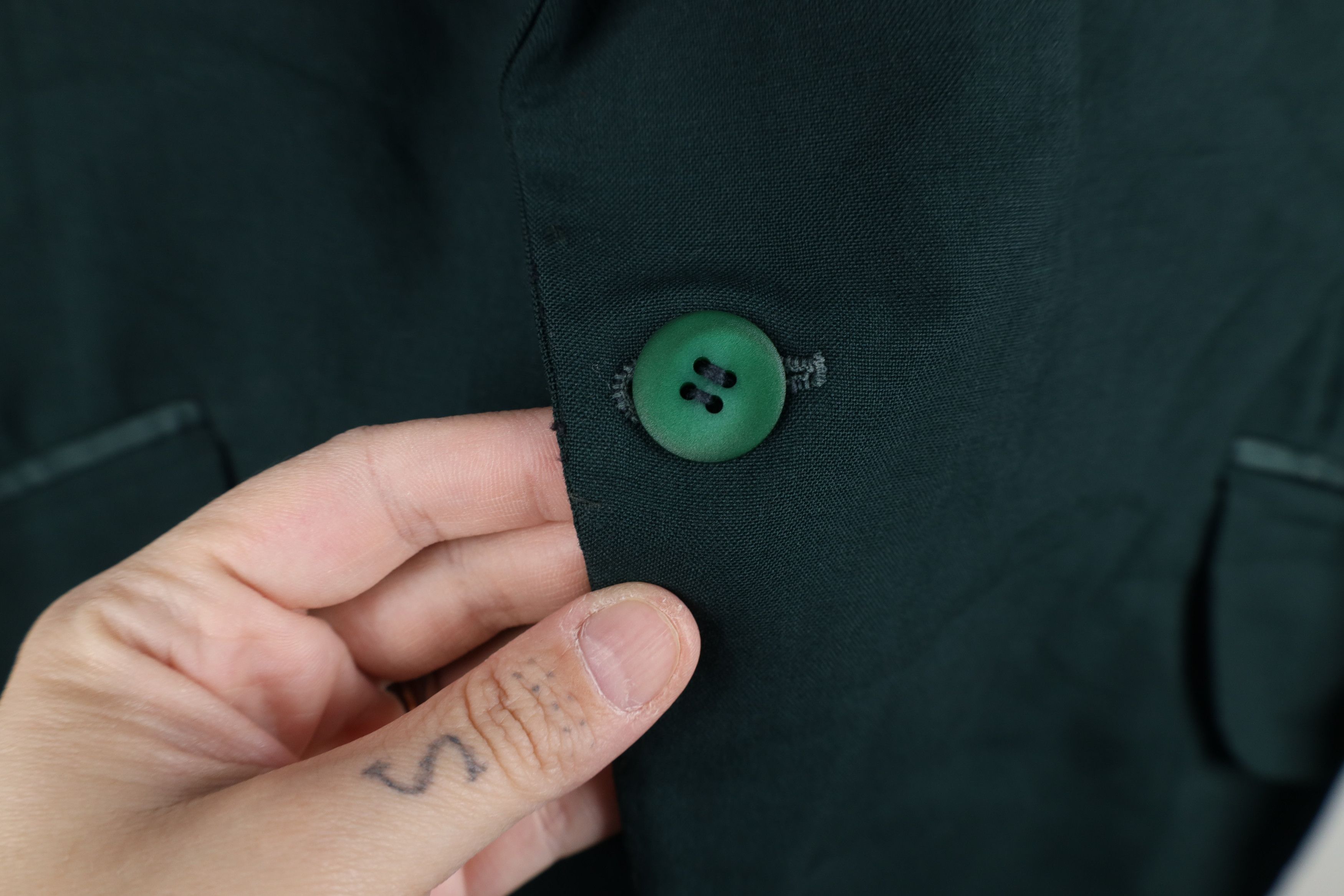 Vintage Vintage 50s Rockabilly Smoking Prom Tuxedo Jacket Green USA Size US XXL / EU 58 / 5 - 4 Thumbnail