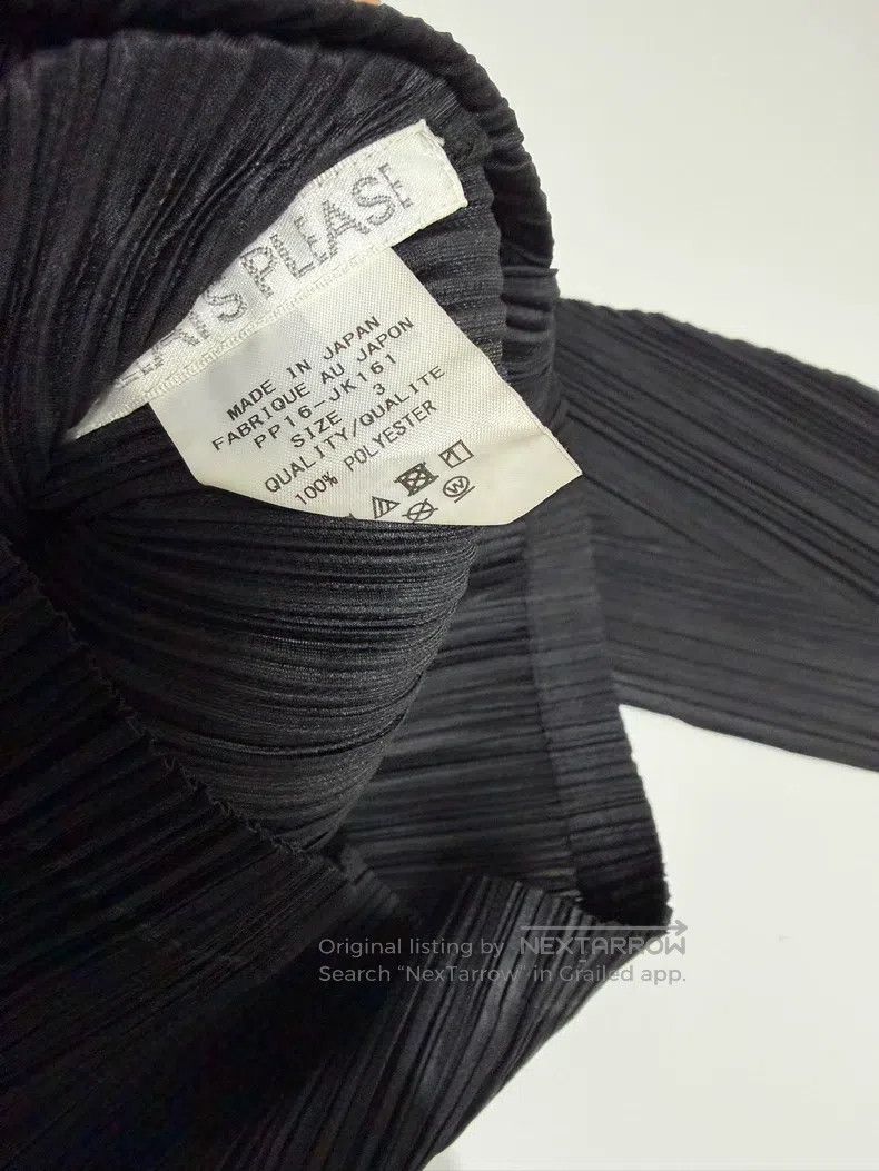 Issey Miyake Issey Miyake Black Pleated Main Line Crew Neck Long Sleeve Size M / US 6-8 / IT 42-44 - 4 Thumbnail