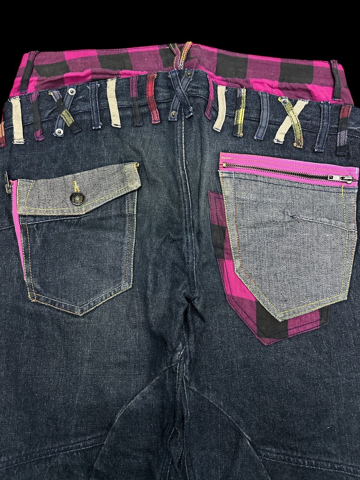 If Six Was Nine Double Waist Flare 💥 Short denim multipocket 💥 Size US 34 / EU 50 - 3 Thumbnail