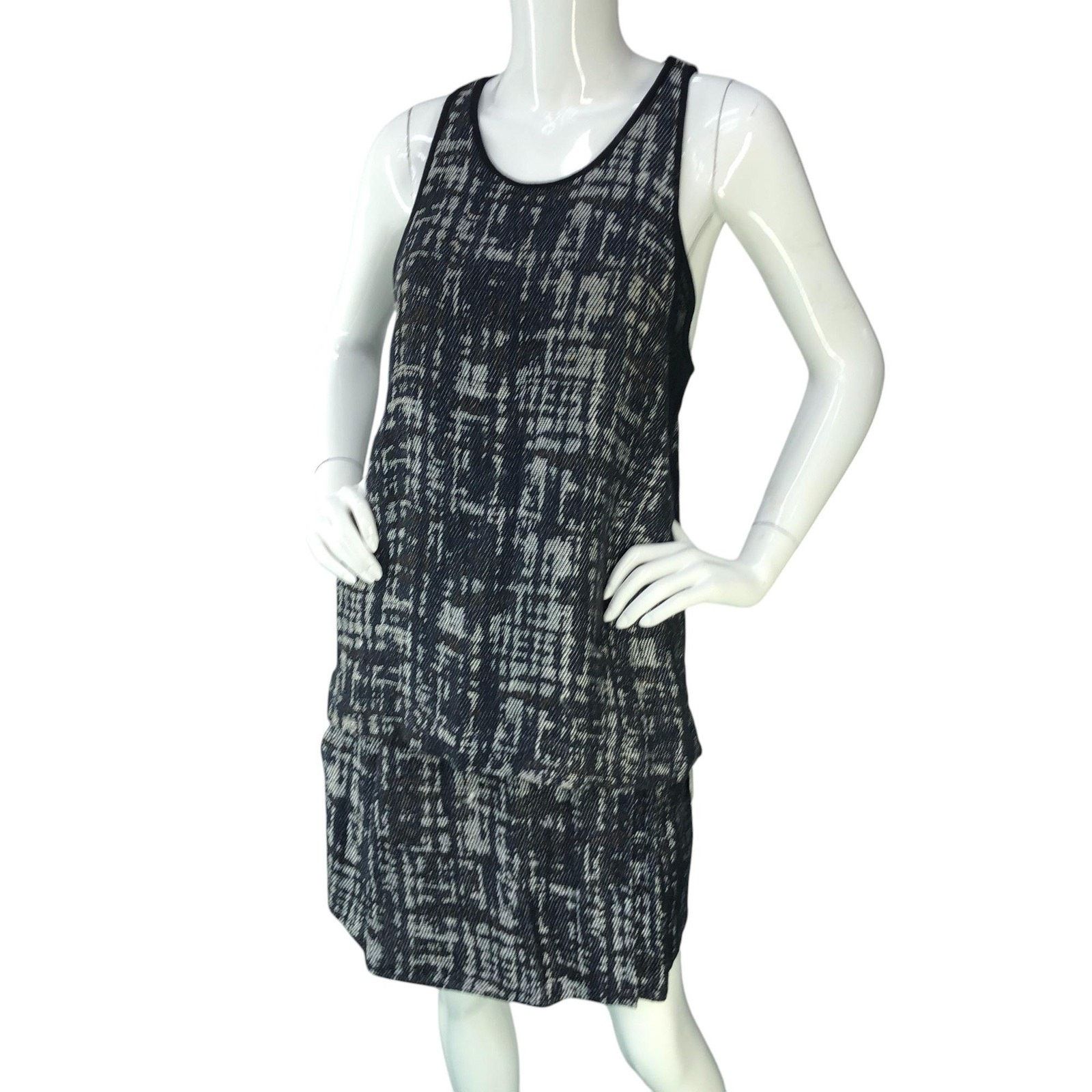 A.L.C. A.L.C. Skirt Set Tank Top L 10 Black White Sleeveless Linen Size 32" / US 10 / IT 46 - 1 Thumbnail