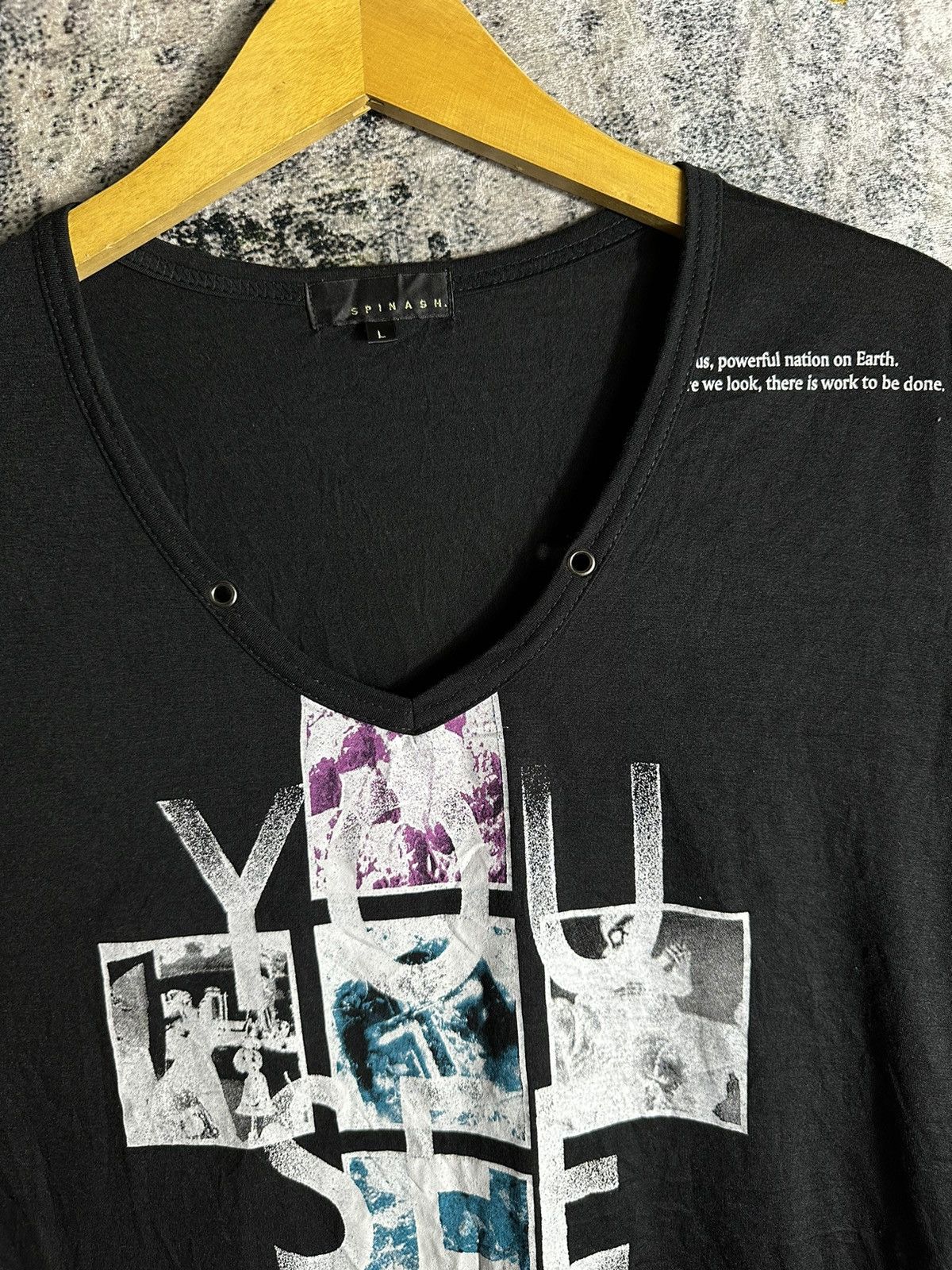 Japanese Brand IF SIX WAS NINE LGB PUNK STYLE SPINASH POEM SHORT SLEEVE TEE Size US M / EU 48-50 / 2 - 2 Thumbnail