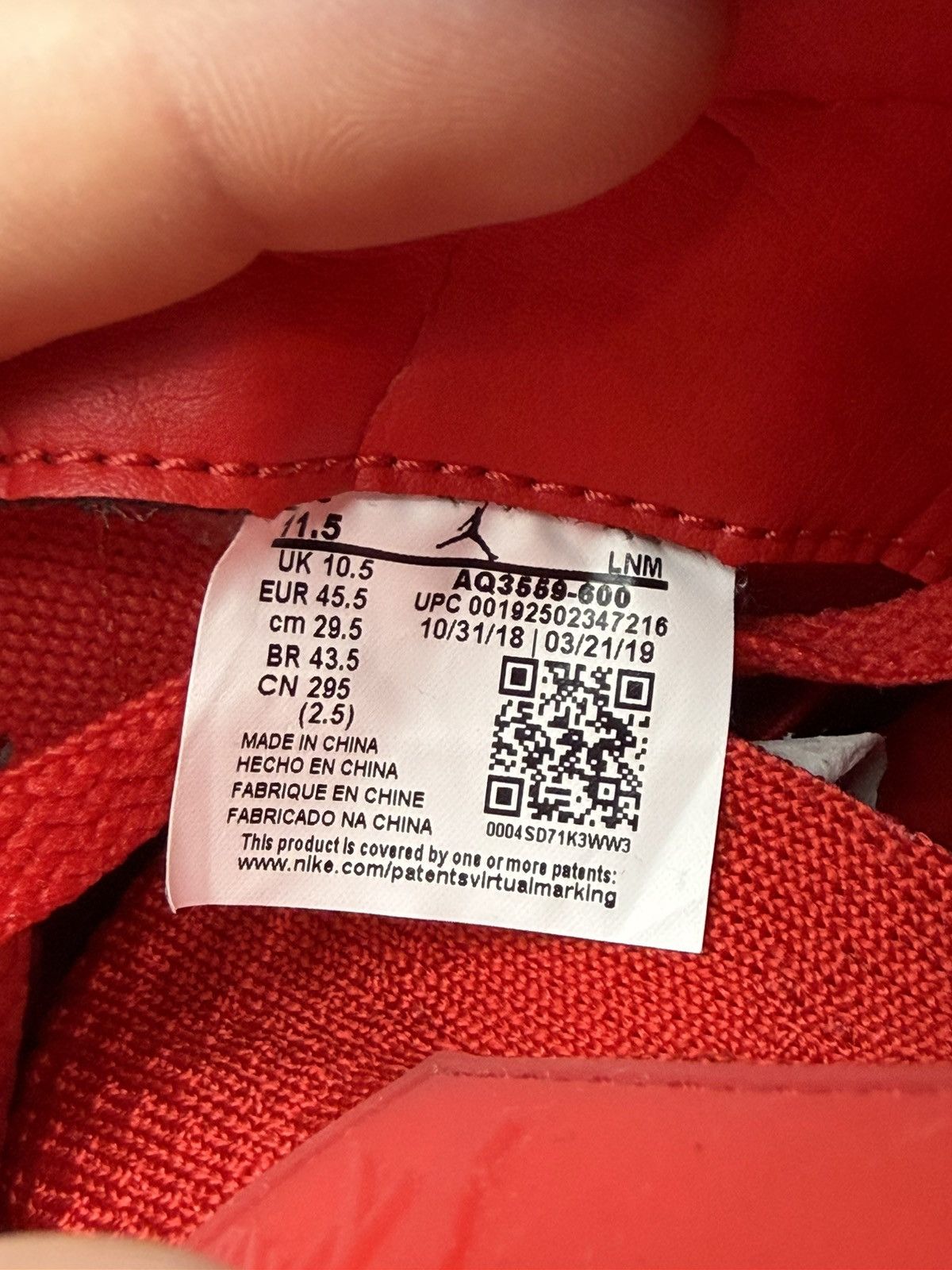 Jordan Brand Size 11.5 - Jordan 4 Retro Flyknit Red Size US 11.5 / EU 44-45 - 10 Thumbnail