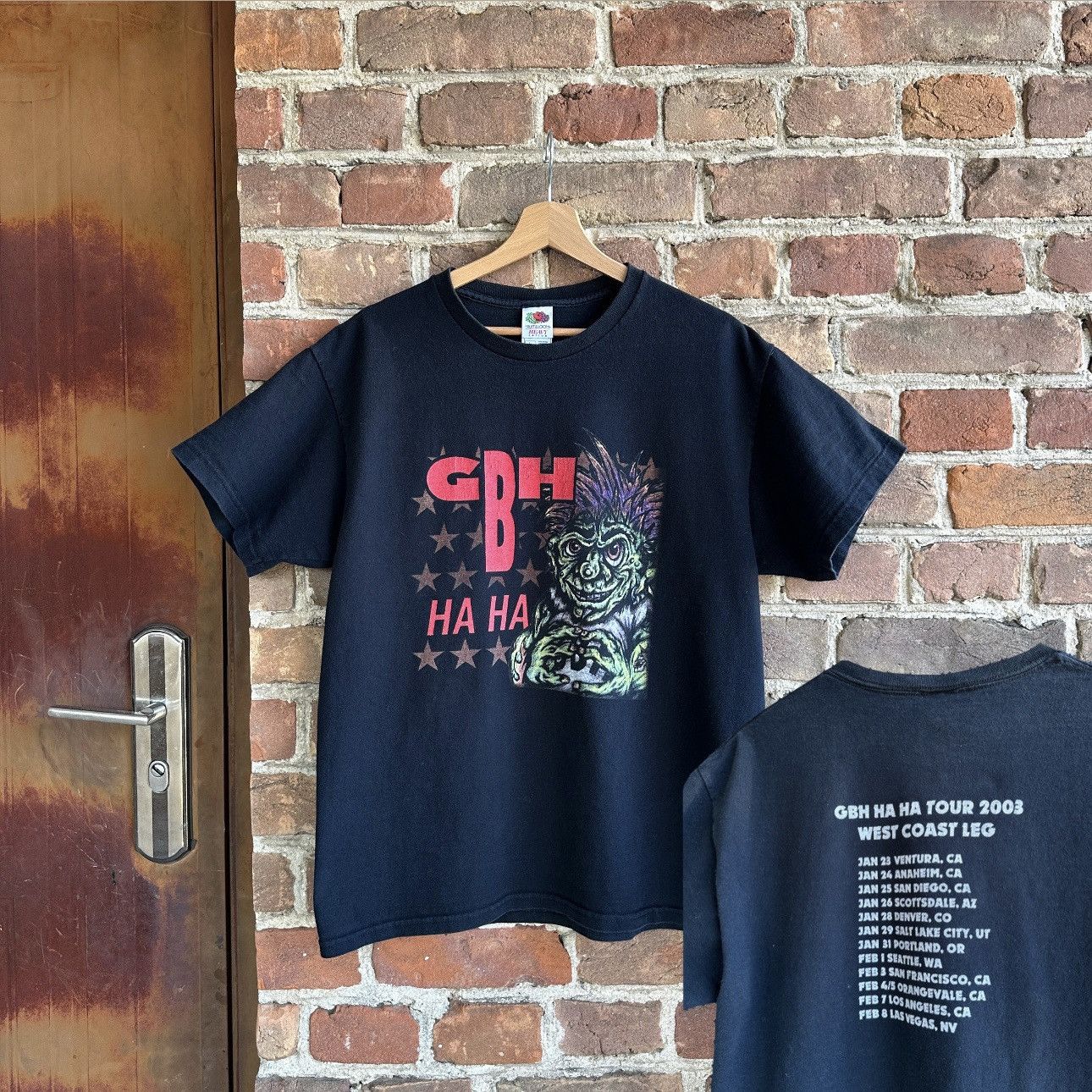 Band Tees 2003 GBH Ha Ha Tour Band T-shirt Punk RocknRoll Merch Metal Size US L / EU 52-54 / 3 - 1 Thumbnail