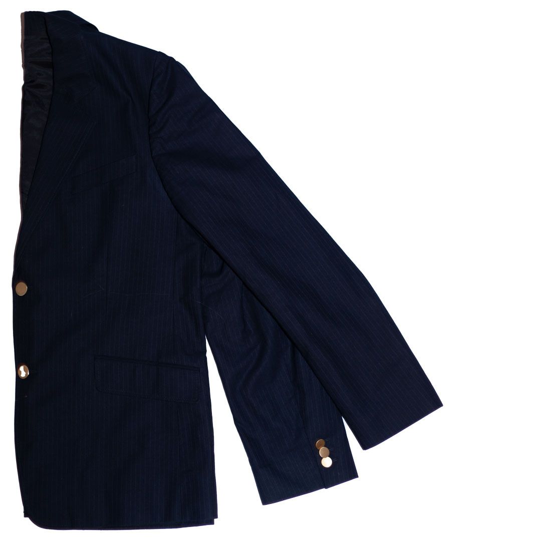 A.P.C. A.P.C (APC) - Pinstripe Blazer - Navy - M Size 40R - 2 Thumbnail