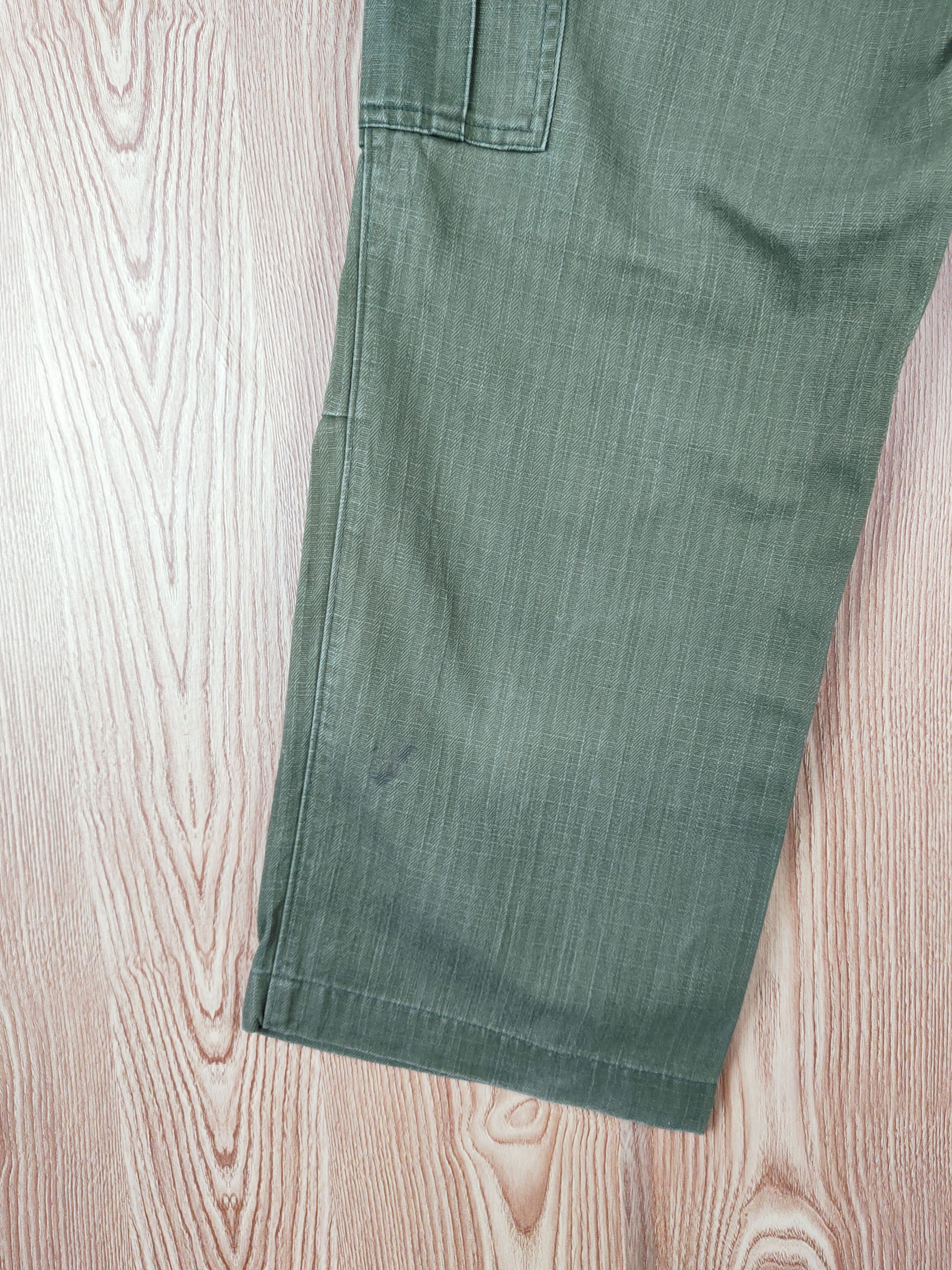 Japanese Brand Tora Green Faded Multipocket Tactical Cargo Pants #W334 Size US 28 / EU 44 - 10 Thumbnail