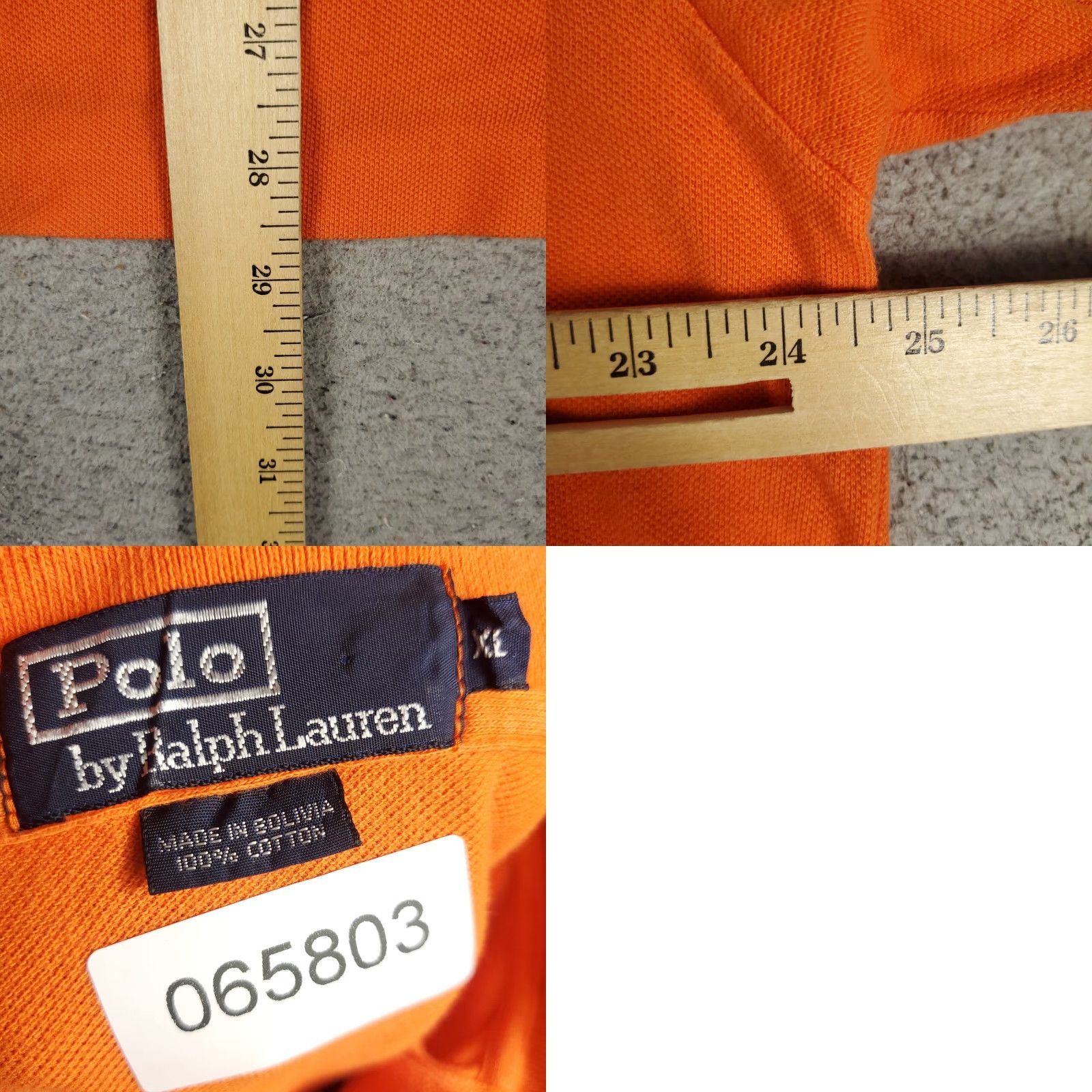 Ralph Lauren Ralph Lauren Polo Shirt Mens XL Orange Pony Casual Short Sleeve Polo Size US XL / EU 56 / 4 - 8 Thumbnail