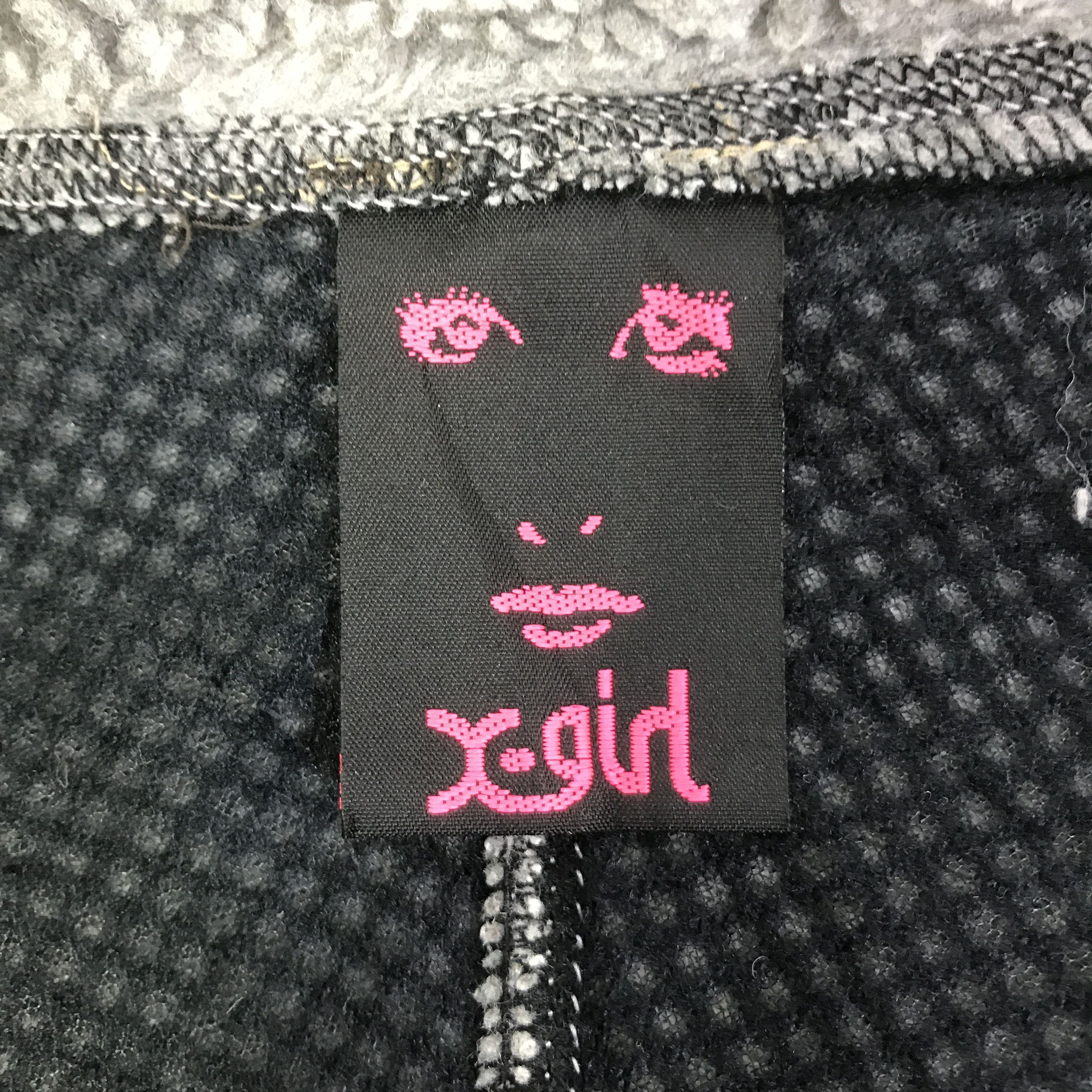 Japanese Brand X-Girl Fleece zipper jacket K110B14 Size US M / EU 48-50 / 2 - 7 Thumbnail