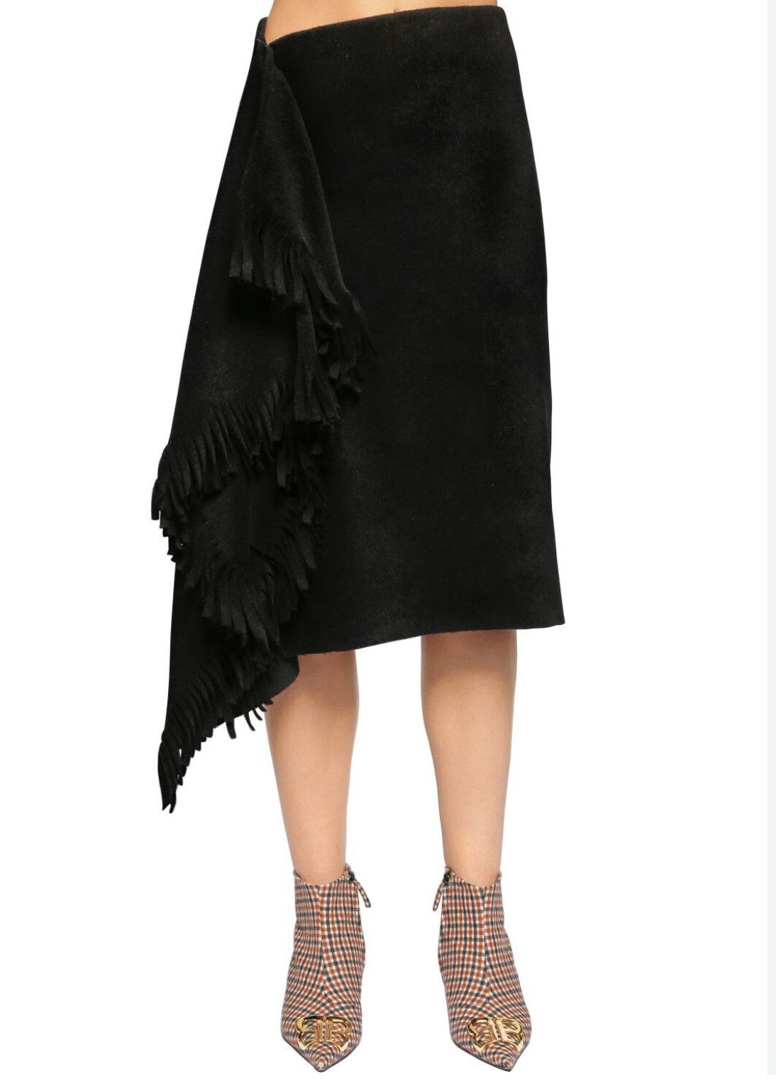 Balenciaga Balenciaga Wool fringe skirt Size 26" / US 2 / IT 38 - 1 Thumbnail