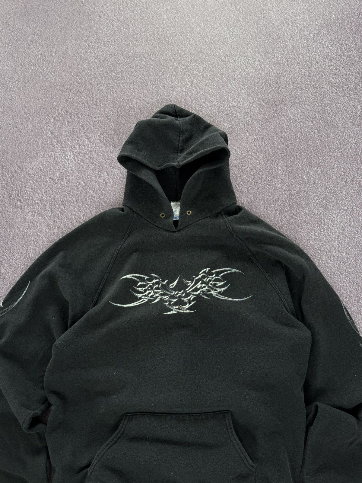 Japanese Brand Crazy Tribal Hoodie Y2K Affliction Swag Size US XL / EU 56 / 4 - 3 Thumbnail