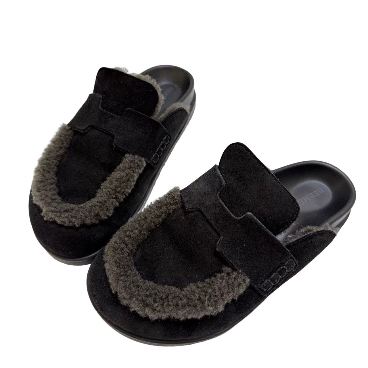 Hermes Hermes Shearling Mules Size 37 Size US 7 / IT 37 - 1 Thumbnail