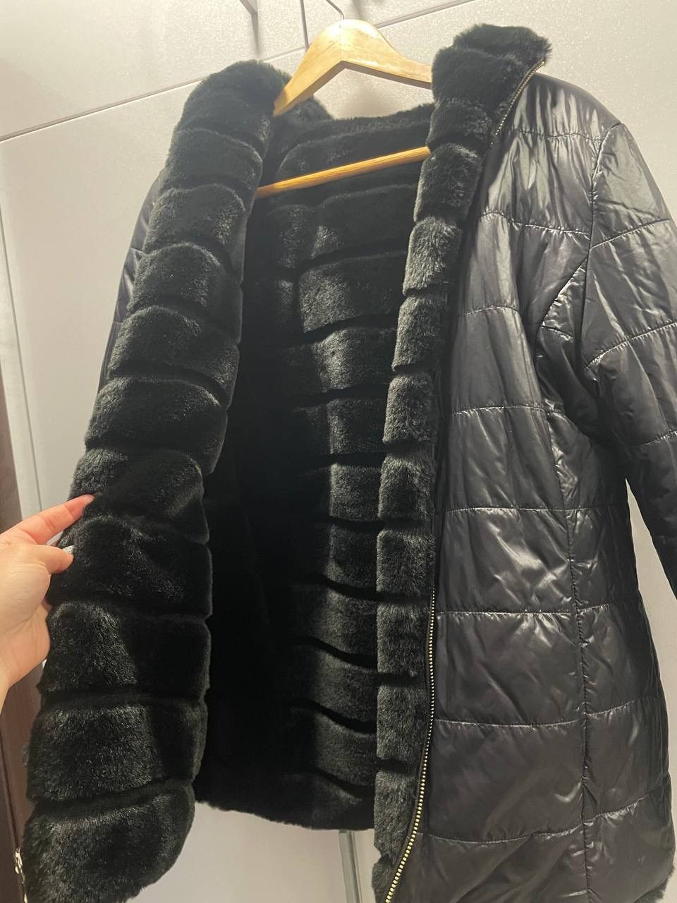 Other Wooman winter fur jacket Size L / US 10 / IT 46 - 5 Thumbnail