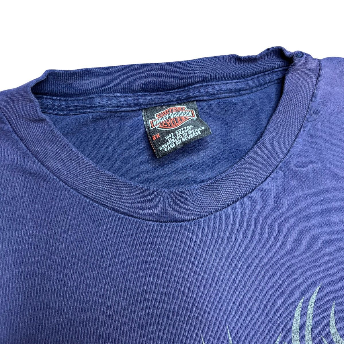 Harley Davidson × Vintage 2002 Harley Davidson Tribal Print Rocky Mountain Denver Tee Size US XXL / EU 58 / 5 - 4 Thumbnail