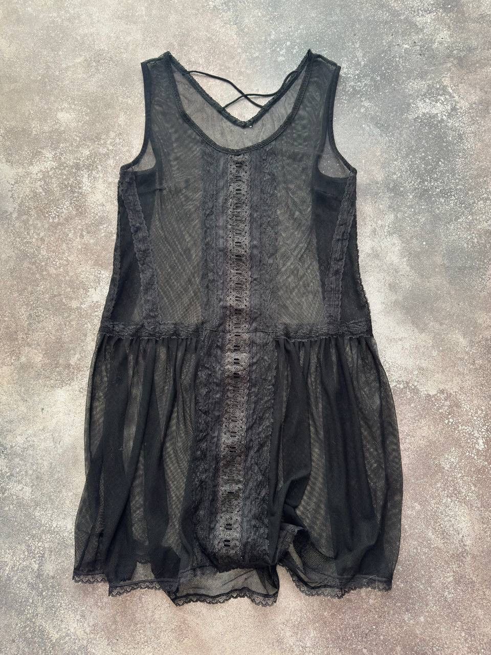 Vintage + Vive Maria + Vintage Y2K Lace Details Mesh Dress Size M / US 6-8 / IT 42-44 - 1 Thumbnail