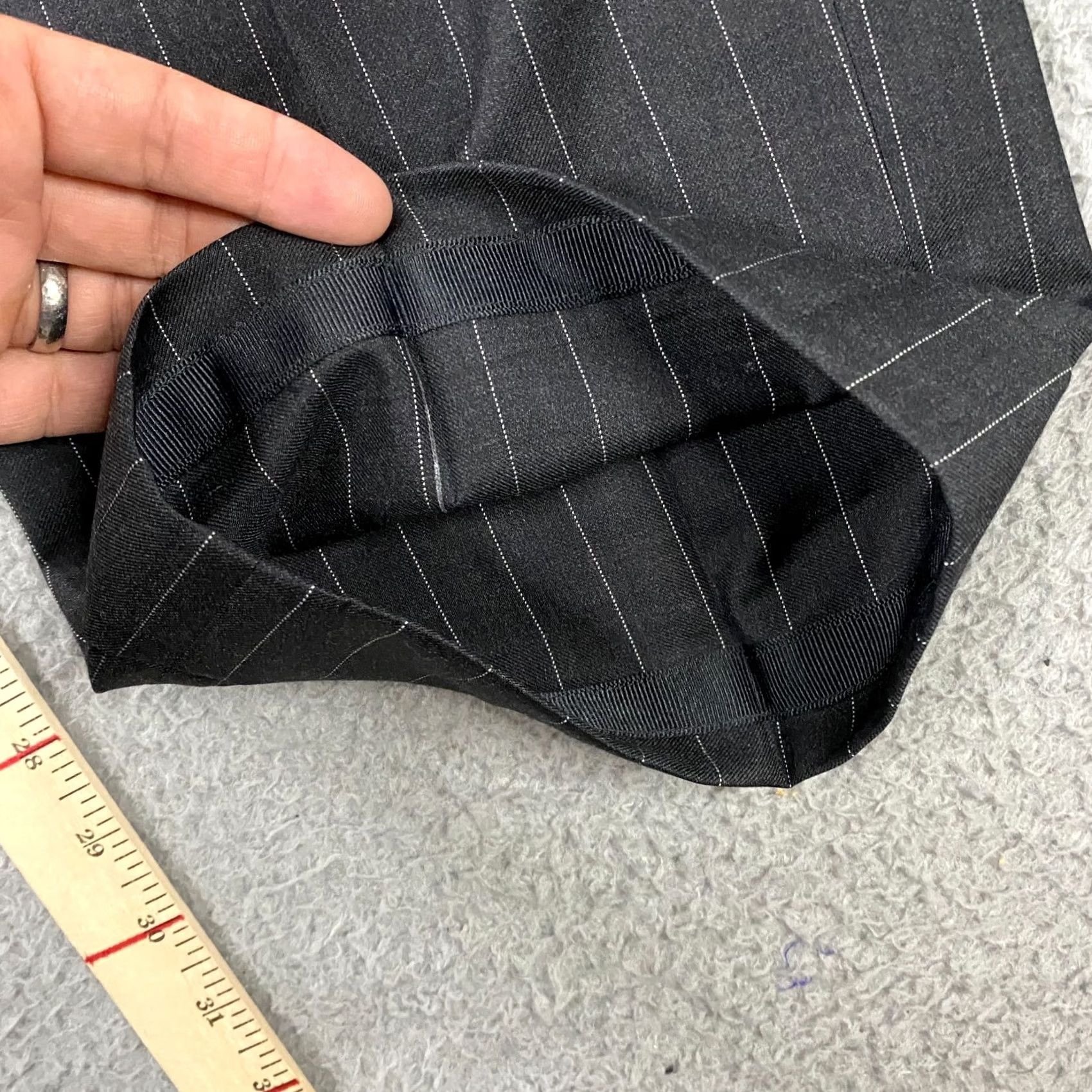 Suitsupply Suitsupply Pants Mens 48 Gray Washington Intl Suit 48L Slim 38x31 Pin Stripe Wool Size 38R - 5 Thumbnail