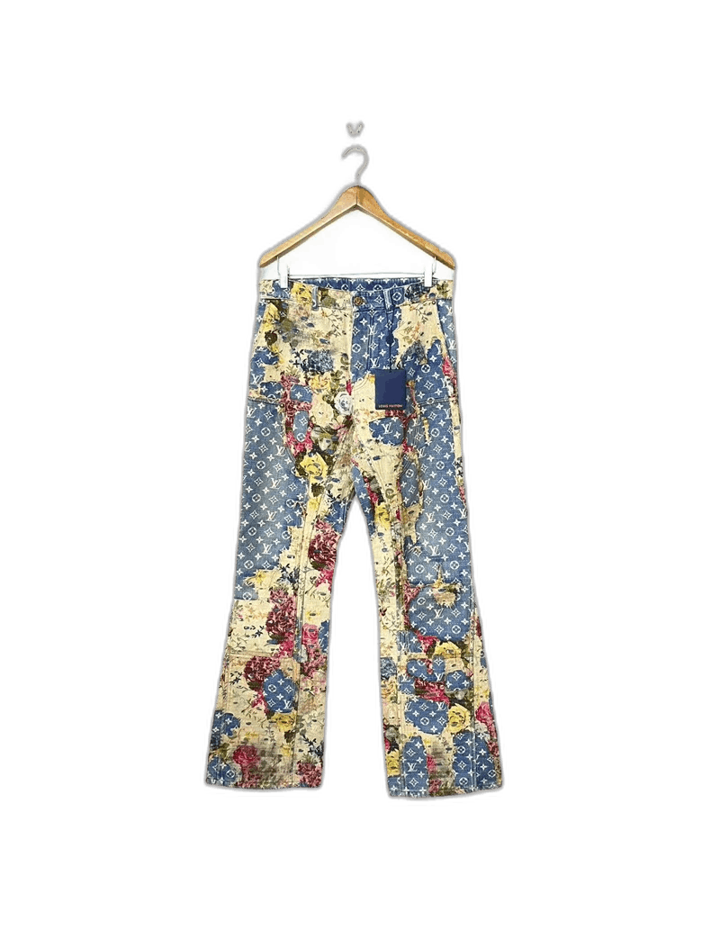 Louis Vuitton Louis Vuitton Floral Print Flared Jeans W32 Size US 32 / EU 48 - 1 Thumbnail