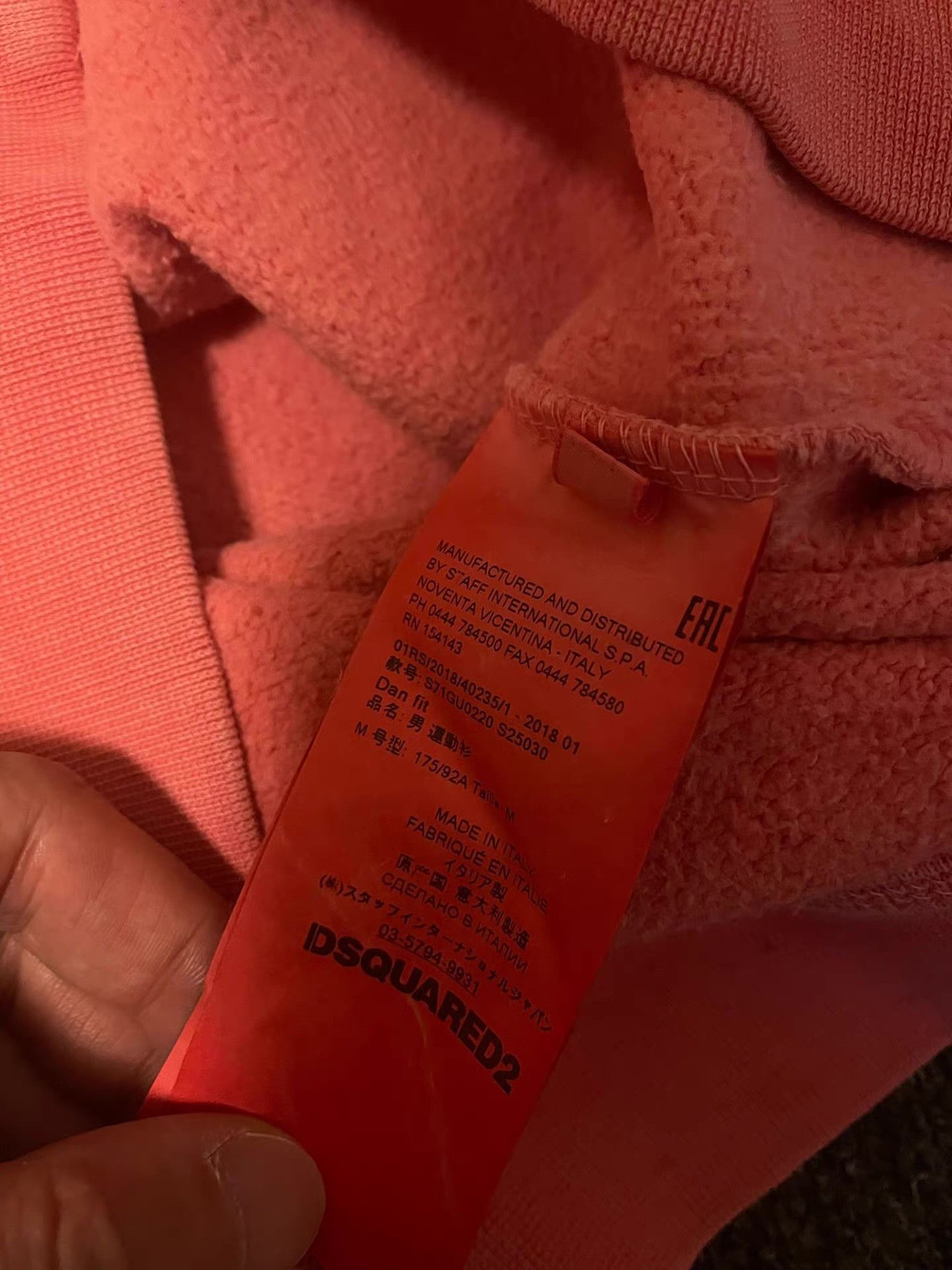 Dsquared2 Dsquared2 pink washed big boy hoodie Q4 Size US M / EU 48-50 / 2 - 6 Thumbnail