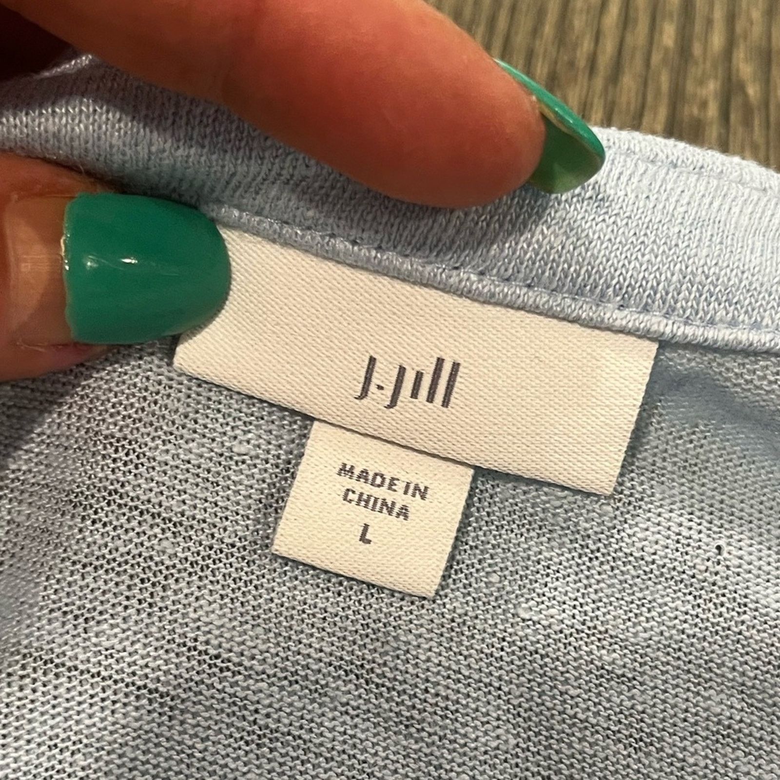 Vintage J. Jill Blouse Top Crew Neck Shirred Short Sleeve Size L Size L / US 10 / IT 46 - 2 Thumbnail