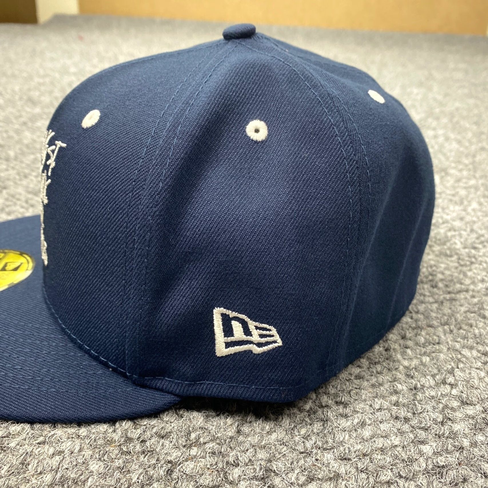 Stussy New Era New York NYC Chapter Fitted Cap 7 3/4 Navy Blue