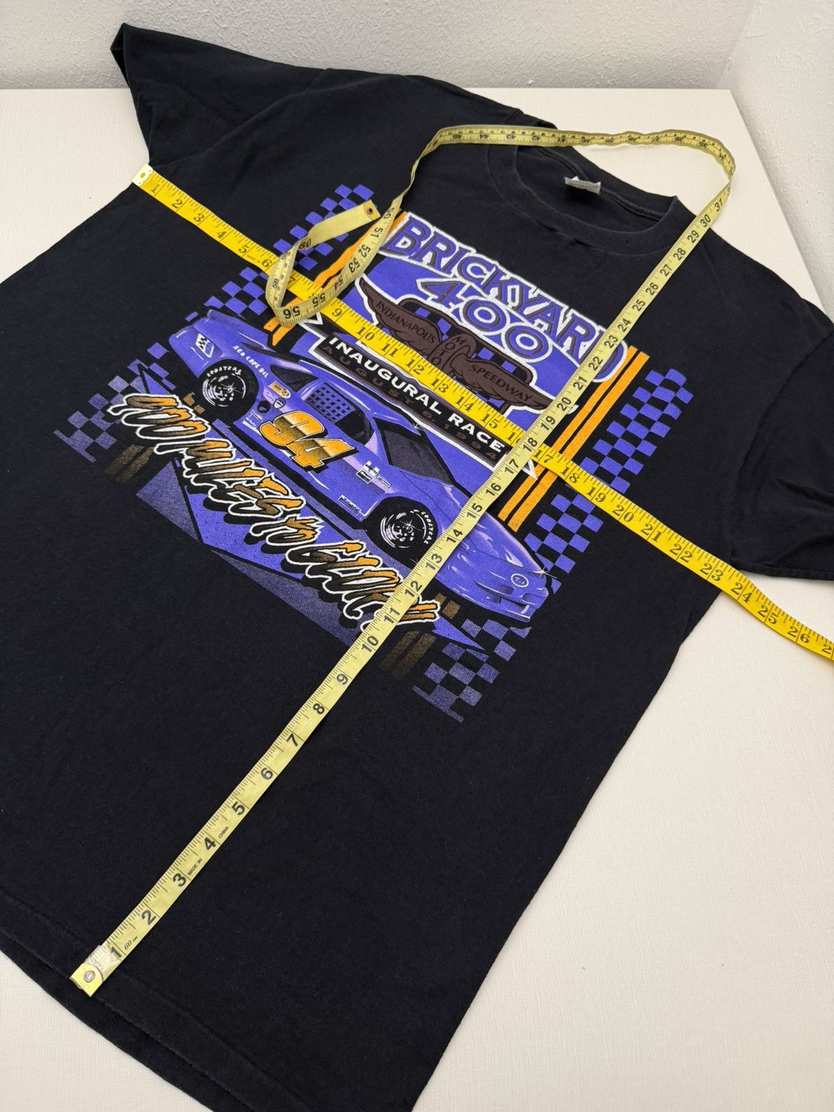 NASCAR Vintage 1994 Brickyard 400 Inaugural Race Tee XL Made in USA Size US XL / EU 56 / 4 - 5 Thumbnail