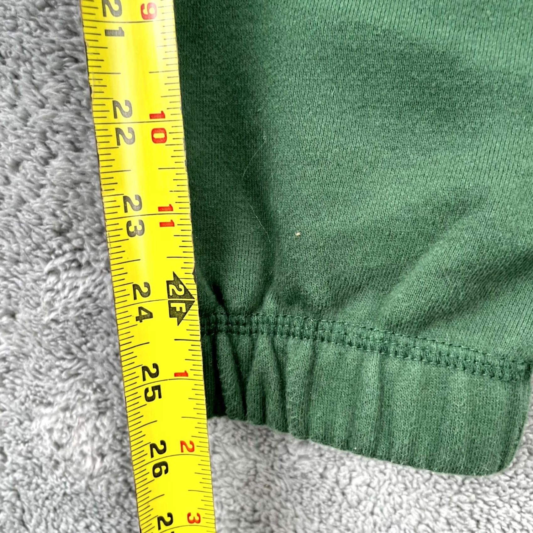 Vintage Maison Article Sweatpants Mens Medium Green Cotton Fleece Lined Tapered Leg Narrowed City Logo Slim Fit Regular Inseam 26 in Navy? Size US 31 - 5 Thumbnail