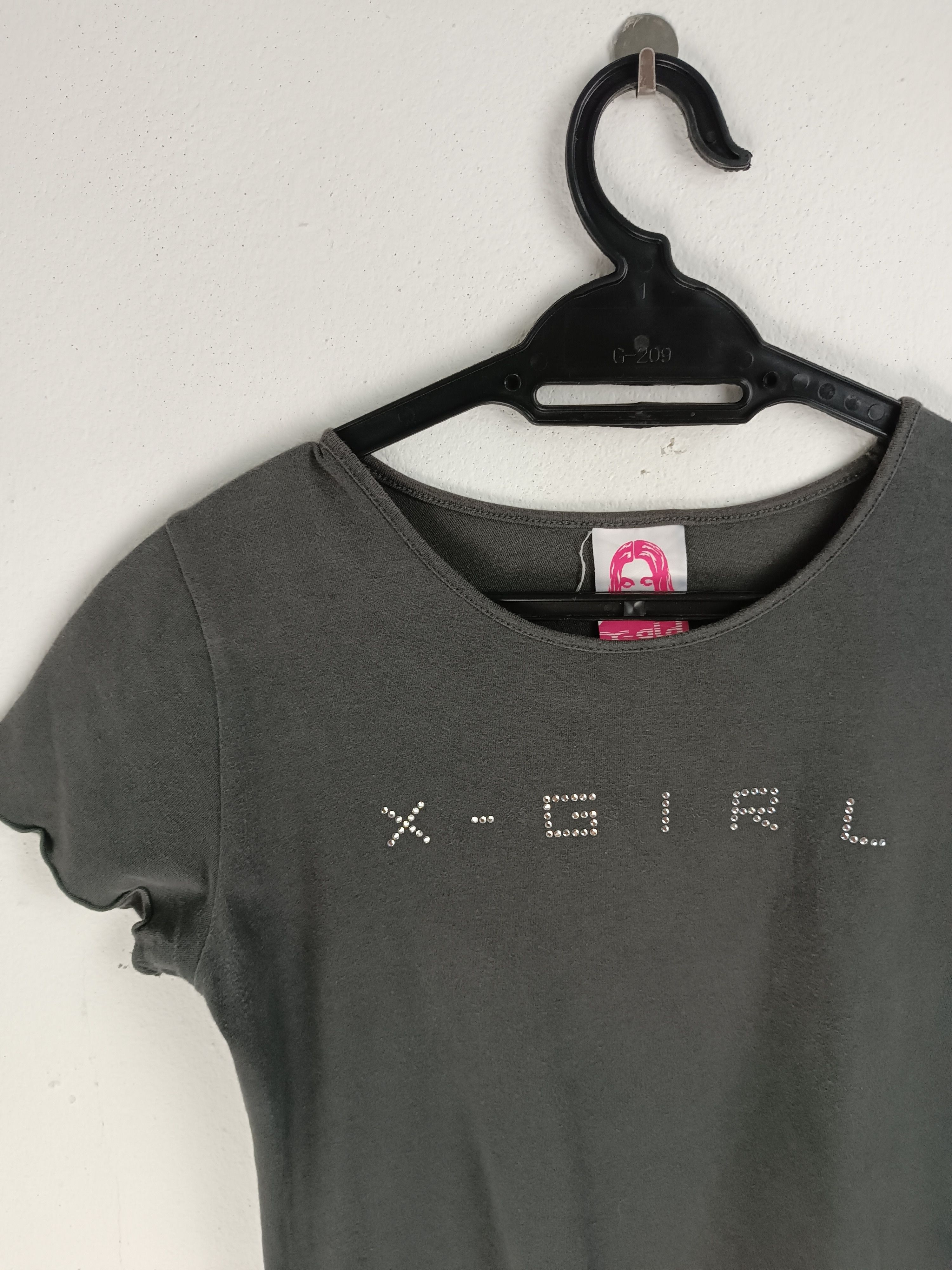 Vintage VINTAGE Y2K X-GIRL RHINESTONE BLINK CROP TOP VERY RARE Size XS / US 0-2 / IT 36-38 - 5 Thumbnail
