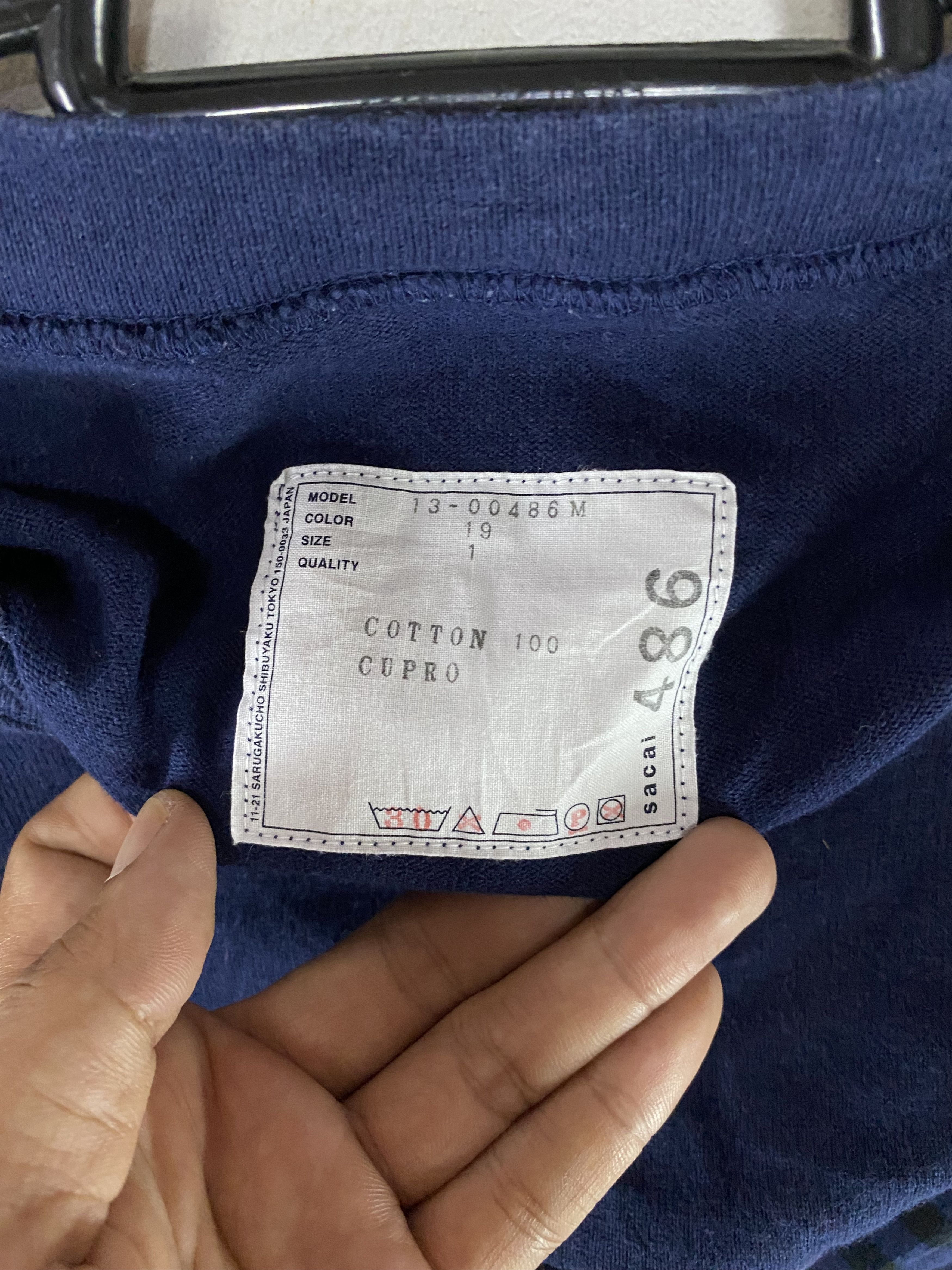 Designer × Japanese Brand × Sacai Sacai stripe pocket natural indigo longsleeve shirt Size US S / EU 44-46 / 1 - 8 Thumbnail