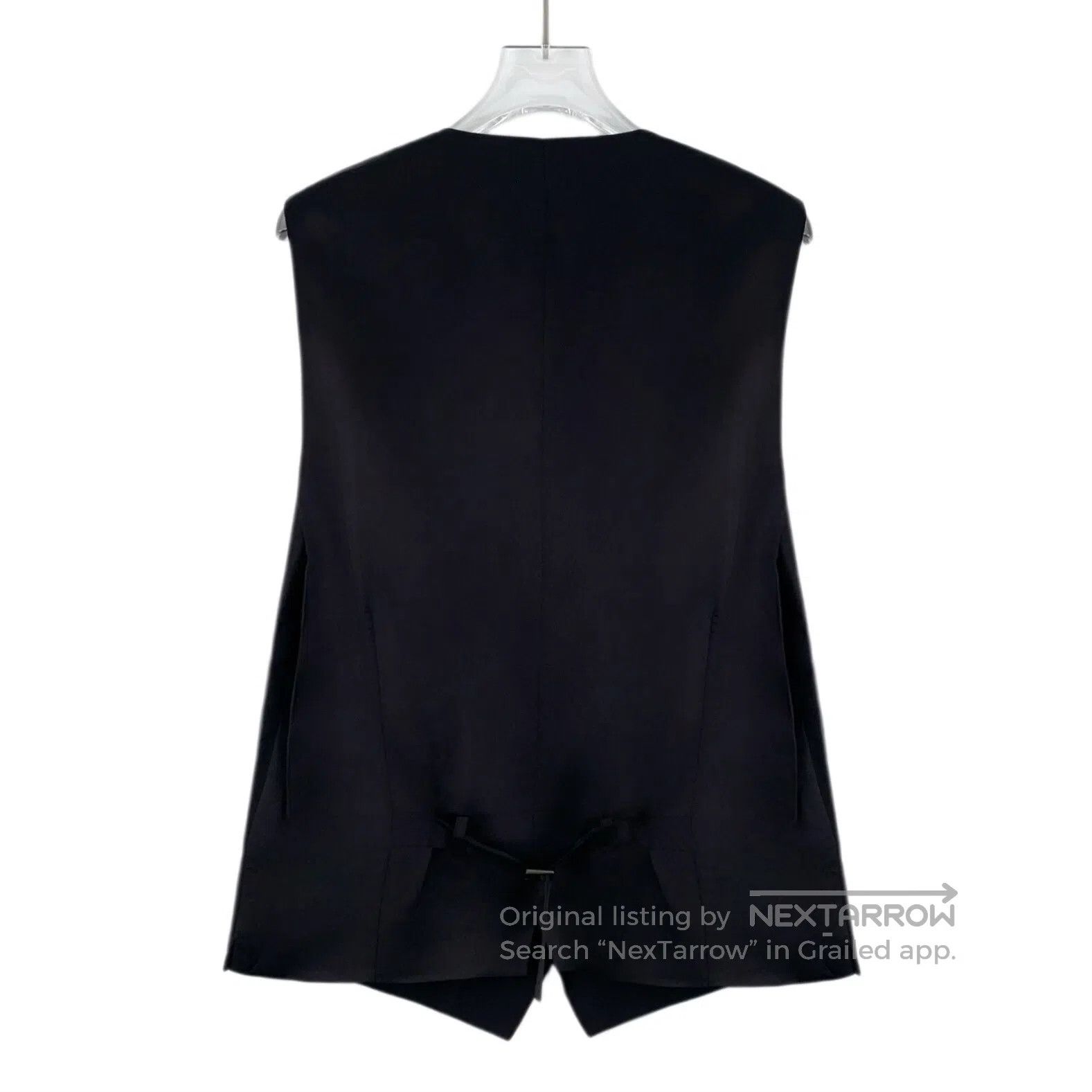 Dolce & Gabbana Dolce Gabbana Black Wool V-neck Single-breasted Sleeveless Size US S / EU 44-46 / 1 - 2 Thumbnail