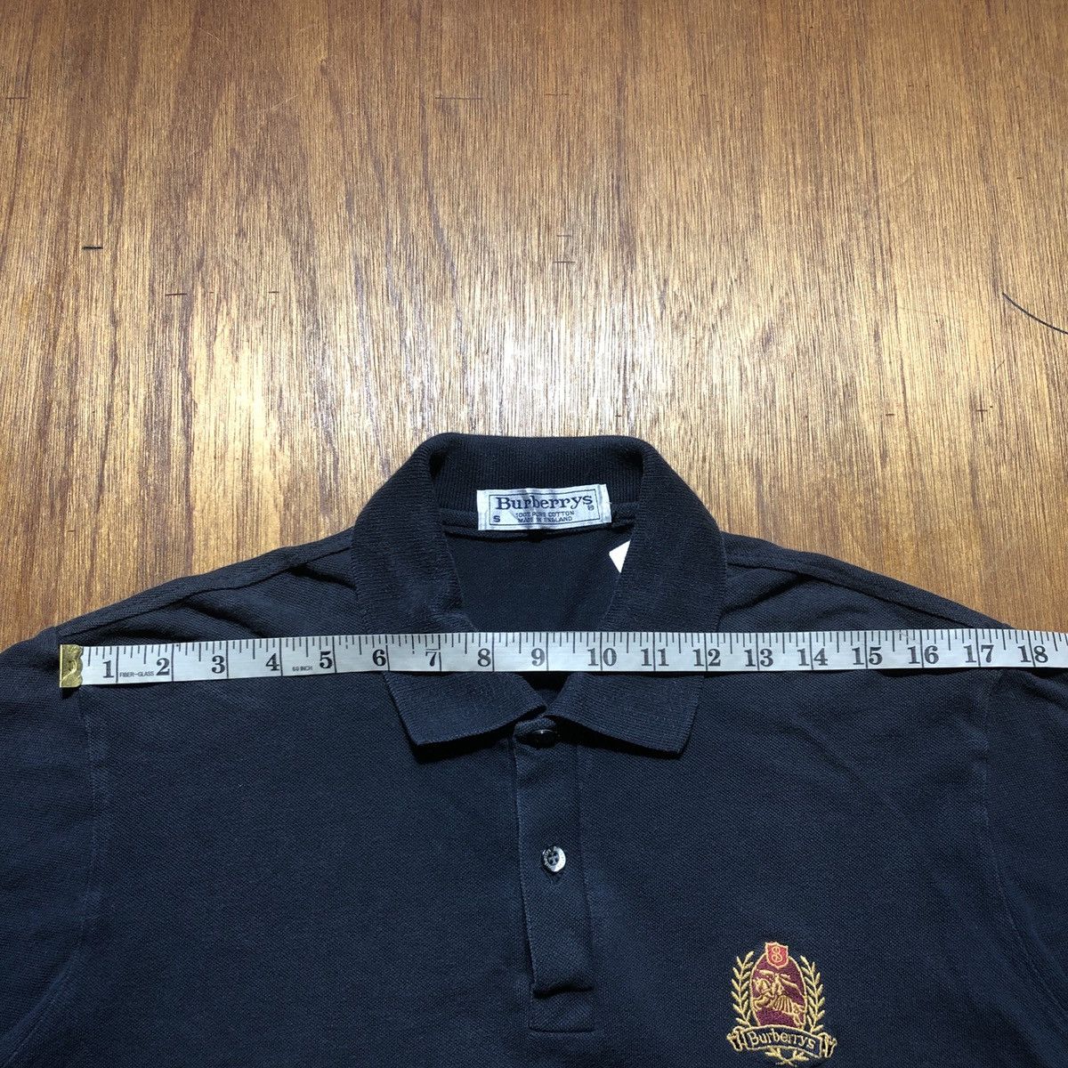 Burberry × Vintage Vintage Burberrys Collar T-Shirt Size US S / EU 44-46 / 1 - 8 Thumbnail