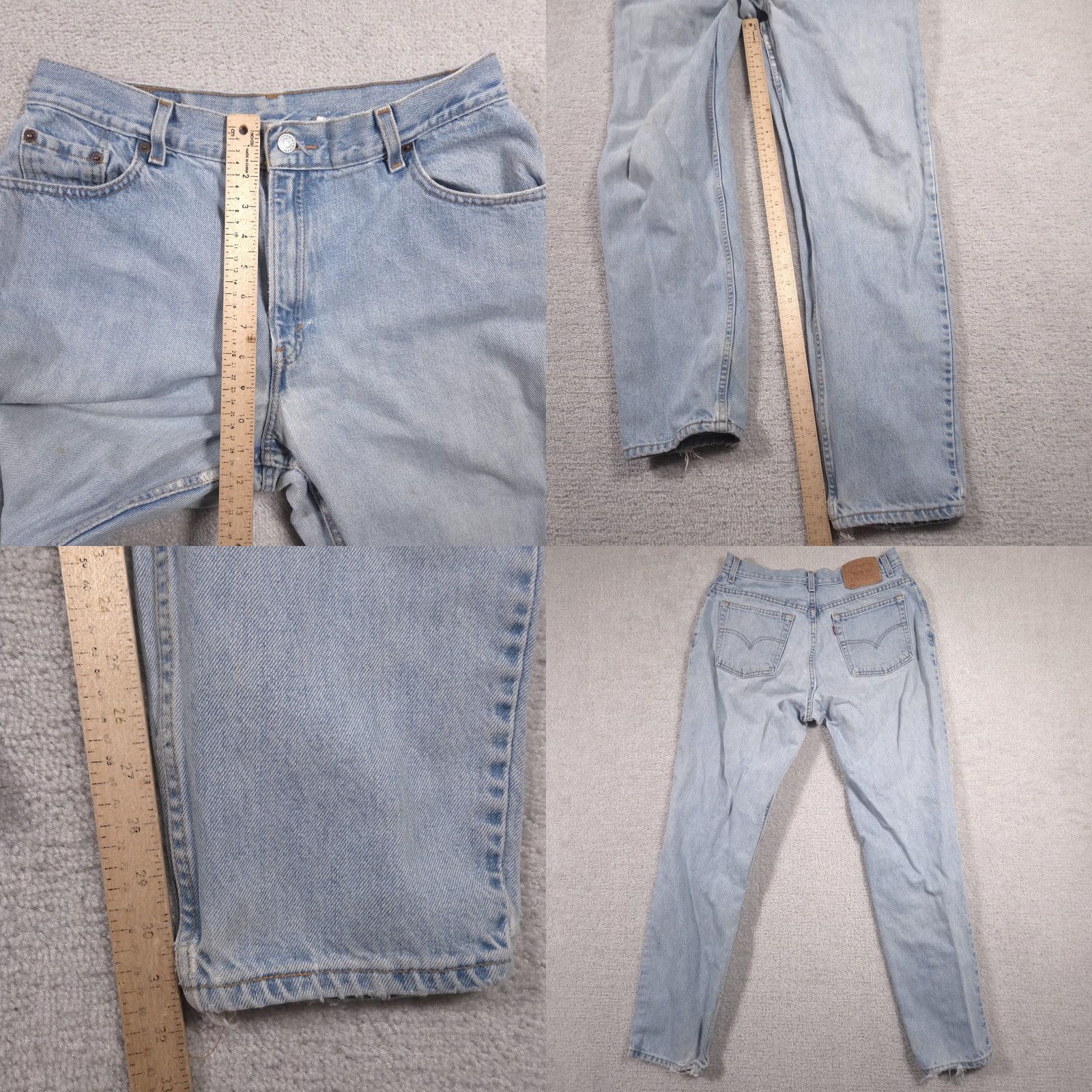 Levi's Levi's 550 Jeans Womens 14 High Rise Relaxed Tapered Leg Light Wash Denim Size 36" / US 14 / IT 50 - 9 Thumbnail