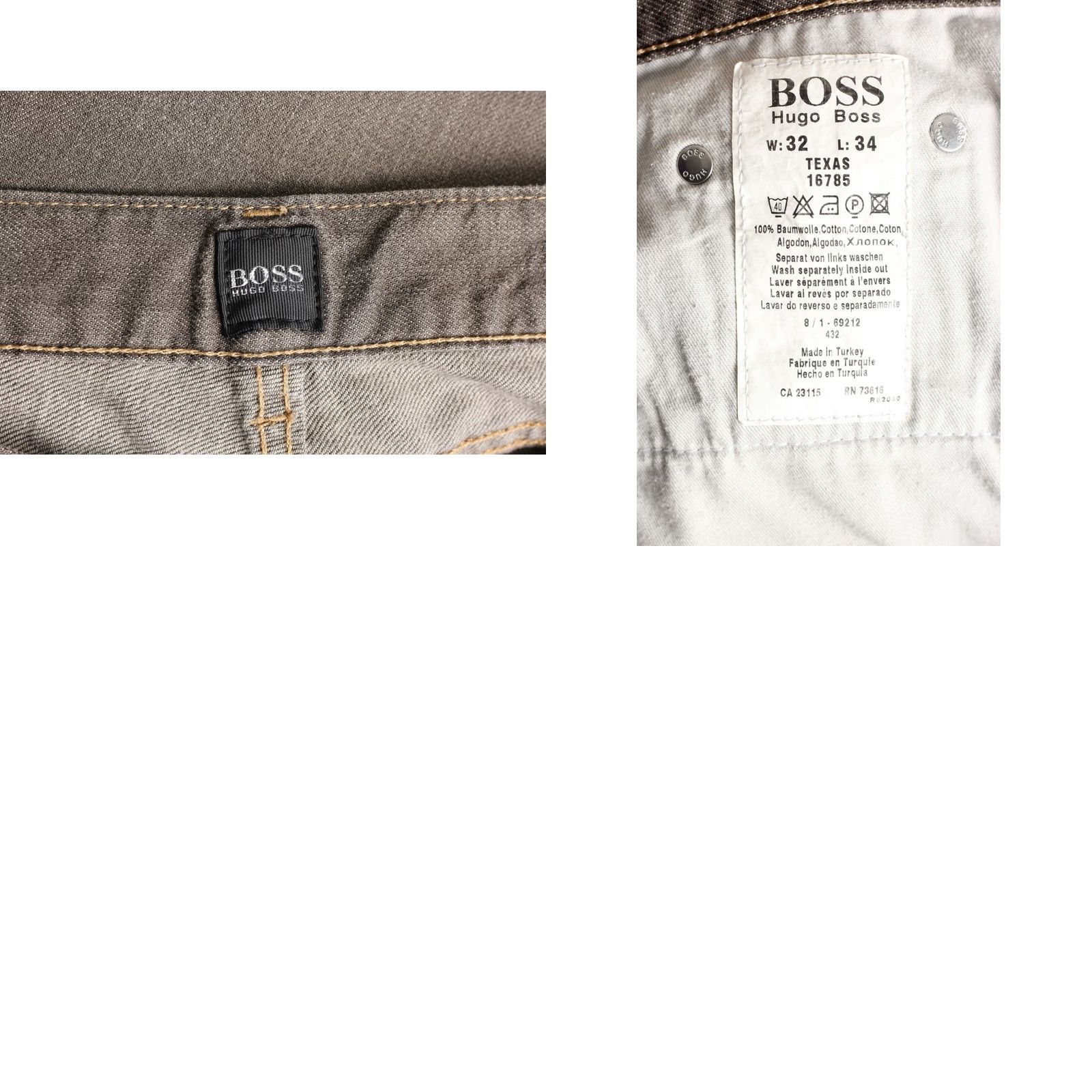 Hugo Boss VINTAGE HUGO BOSS TEXAS Jeans Men 32/34 Regular Straight DZ6169 Grey Jeans Size US 32 / EU 48 - 8 Thumbnail