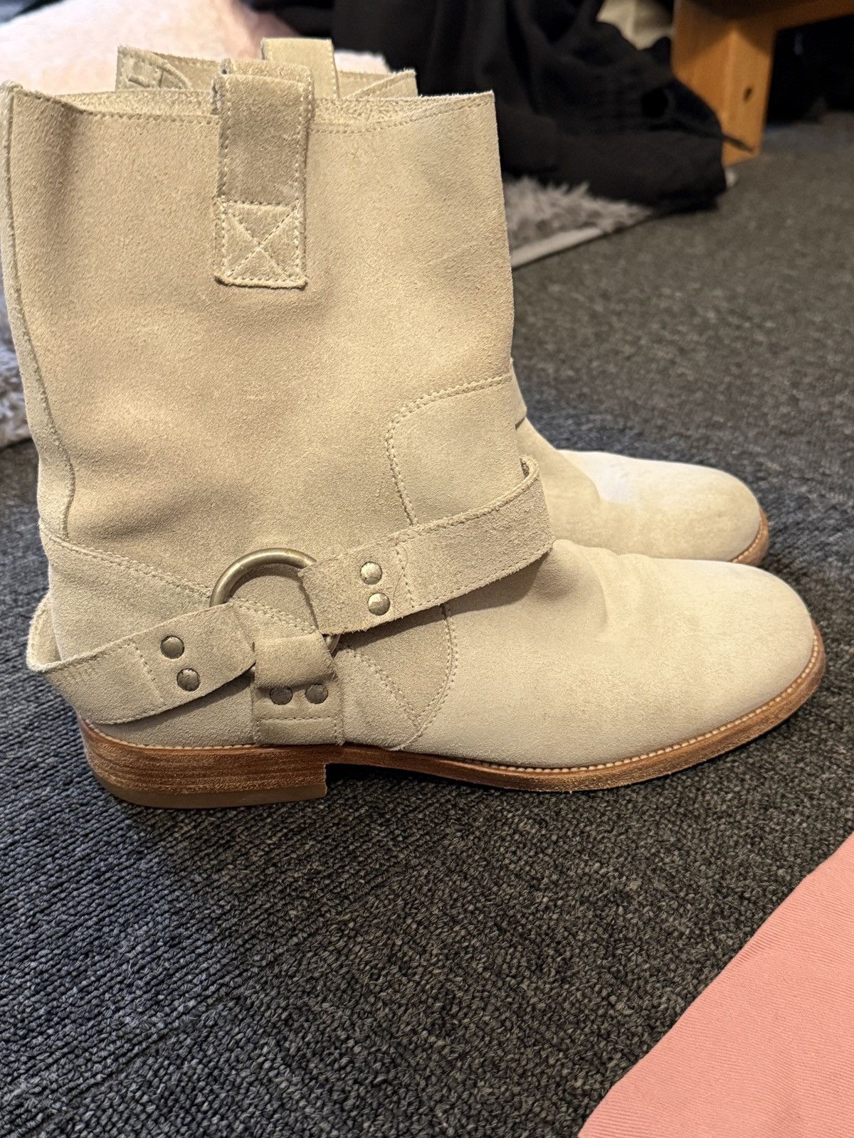 Maison Margiela Maison Margiela Suede Harness Western Boots Size US 7.5 / IT 37.5 - 2 Thumbnail