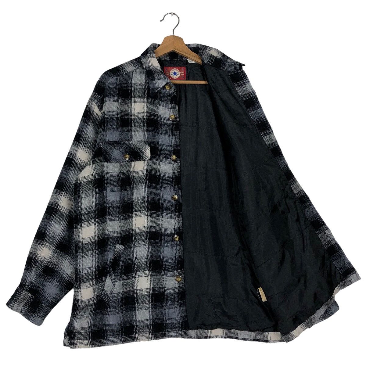 Flannel 🔥90’s Vintage Wool Flannel Jacket Converse USA Boston Mass Size US L / EU 52-54 / 3 - 8 Thumbnail