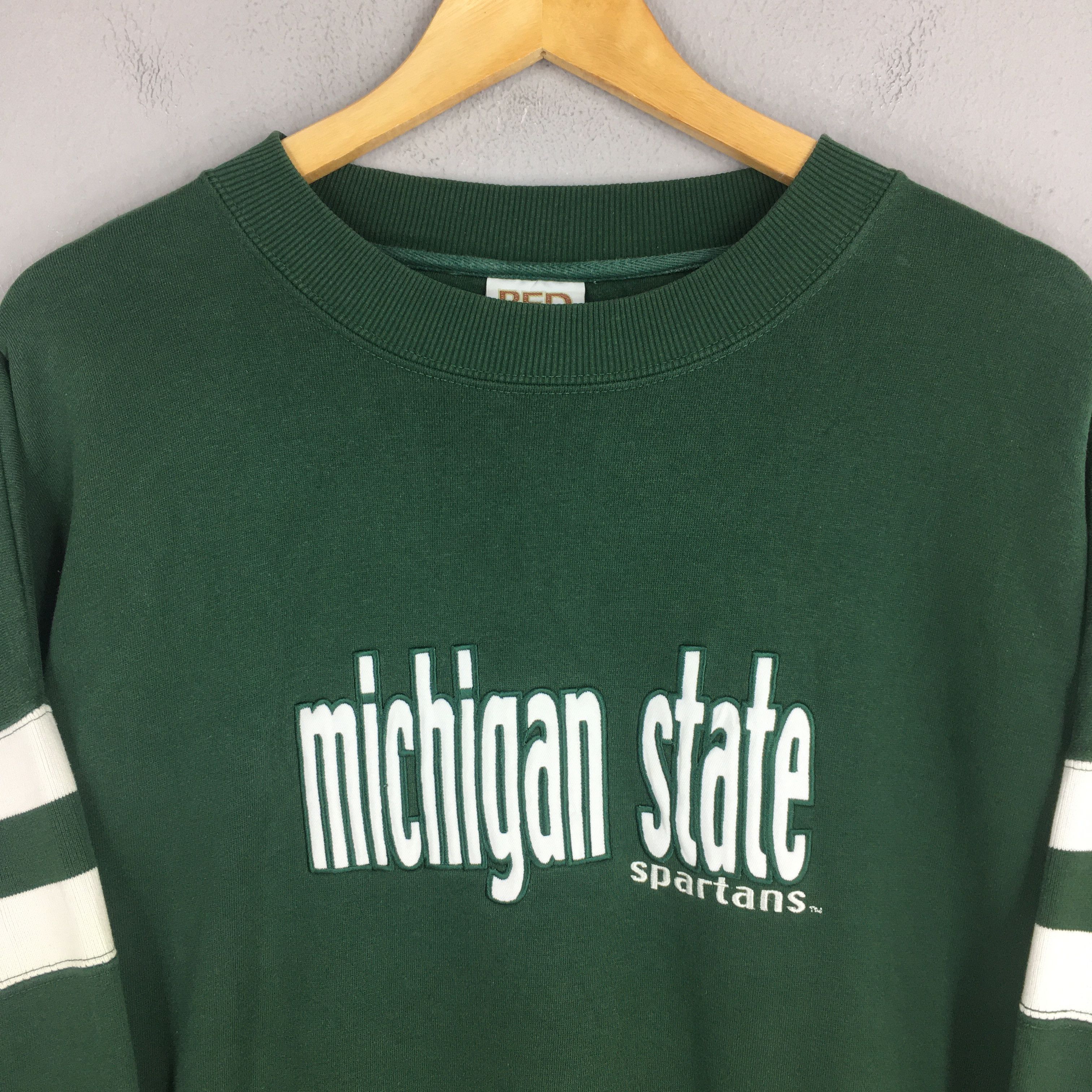 NCAA Vintage Michigan State Spartans Sweatshirt 2XLarge Size US XXL / EU 58 / 5 - 2 Thumbnail