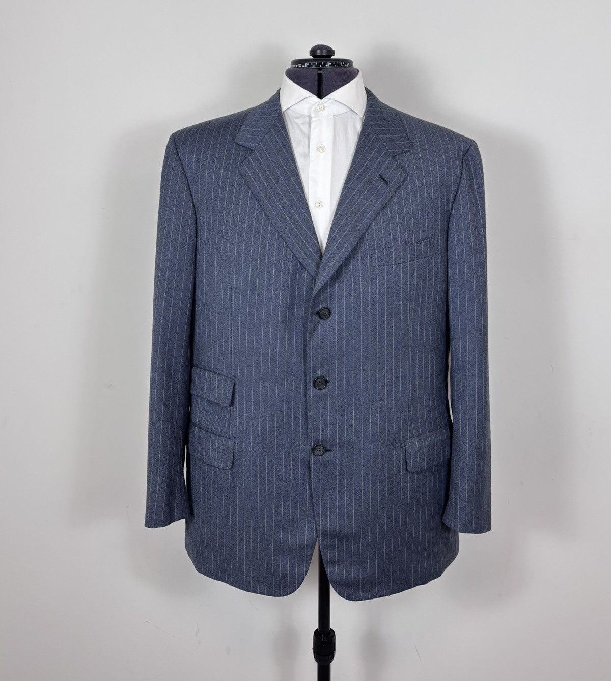 Brioni Brioni Nomentano Men’s 2-Piece Blue Pinstripe Wool Suit Size 48R - 2 Thumbnail
