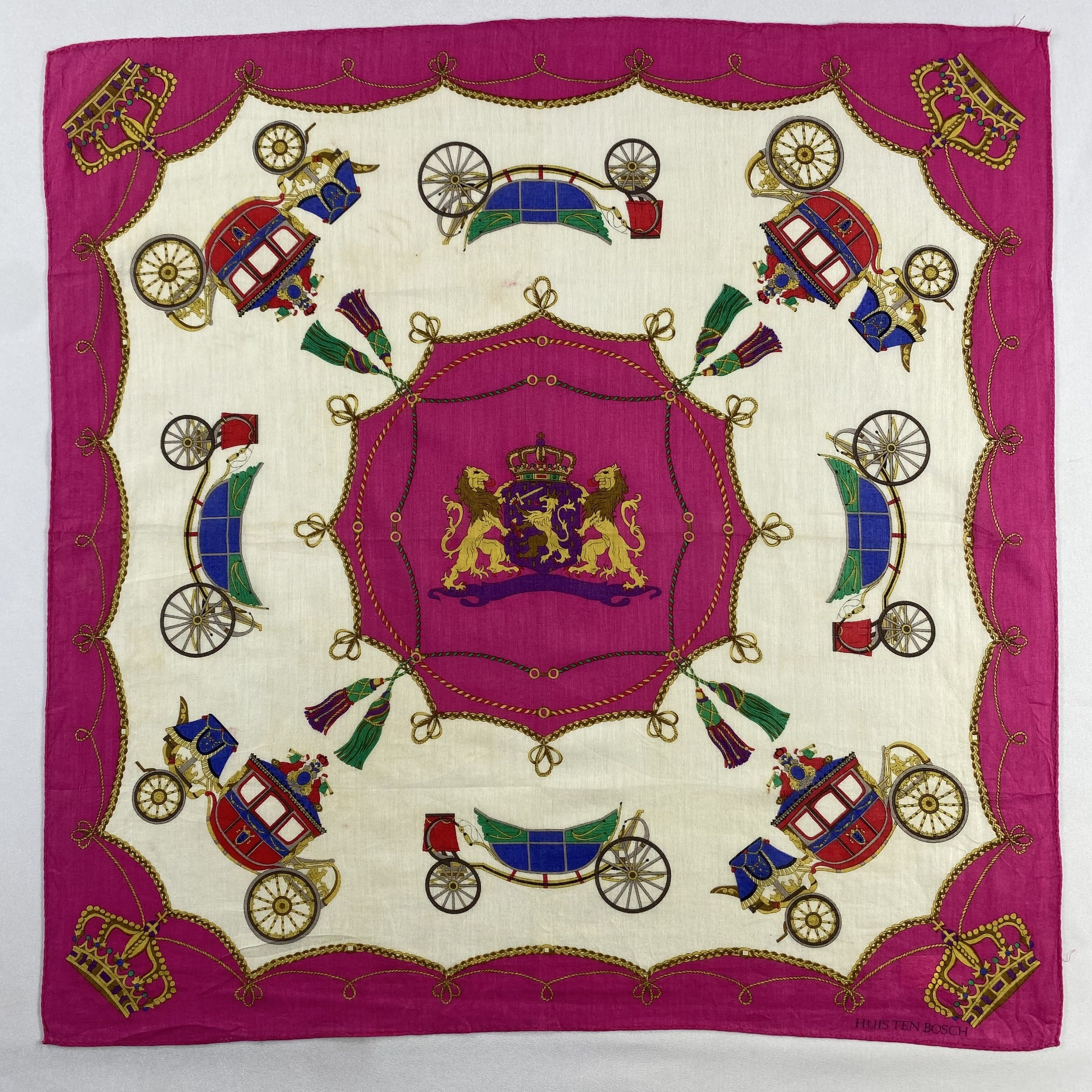 Vintage Huis Ten Bosch Handkerchief / Neckerchief / Bandana-P1114 Size ONE SIZE - 1 Thumbnail