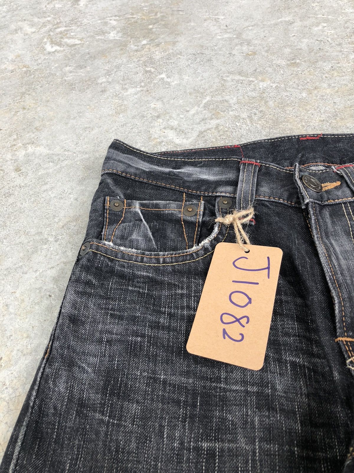 If Six Was Nine Japanese Edwin Flared Jeans Distressed Jeans 512 Size US 29 - 14 Thumbnail