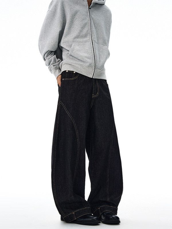 Japanese Brand American Cleanfit Versatile Patchwork Curved Jeans Size US 32 / EU 48 - 3 Thumbnail