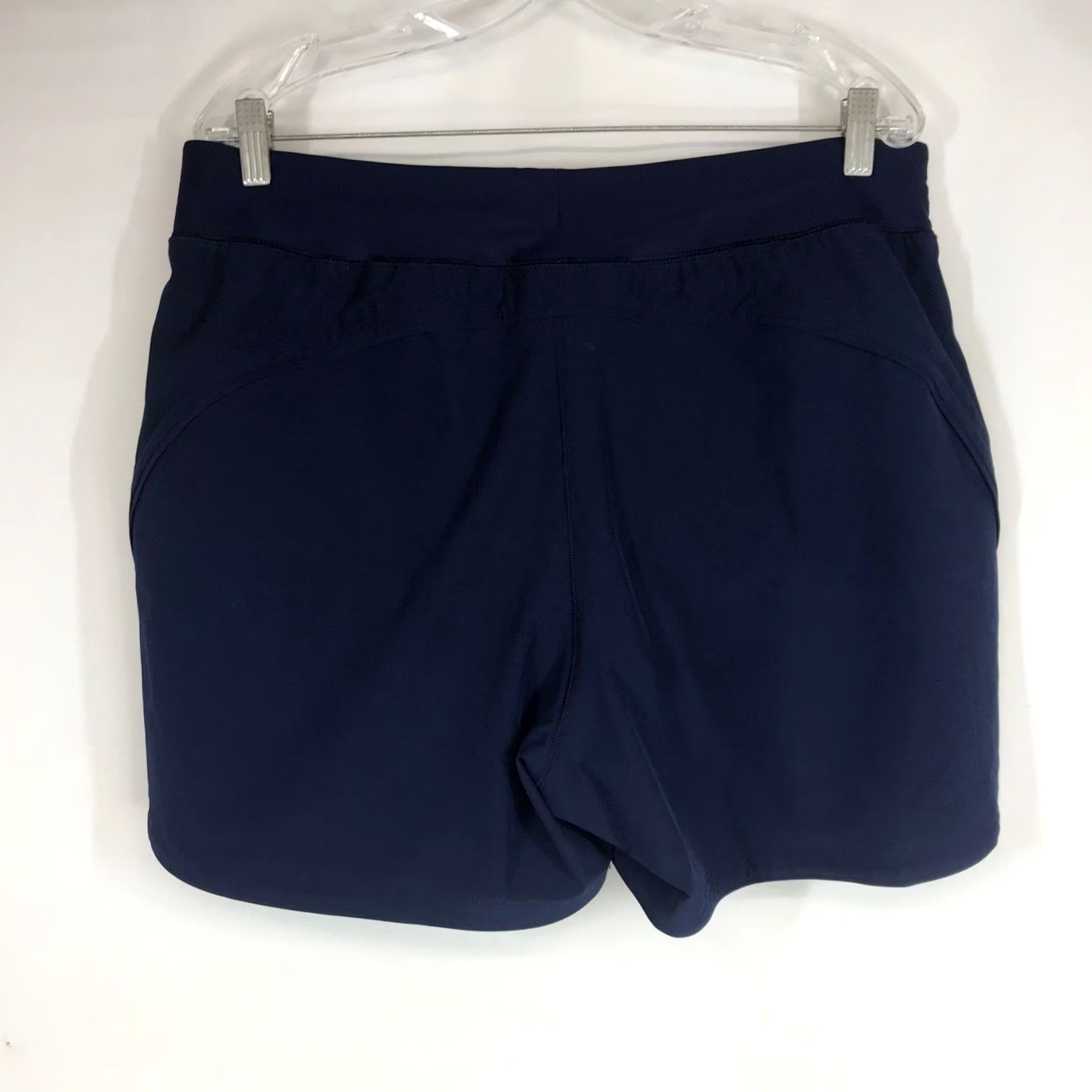 Lands' End VINTAGE Lands' End Womens Navy Blue Active Shorts Size 14 Pockets Liner Size 36" / US 14 / IT 50 - 5 Thumbnail
