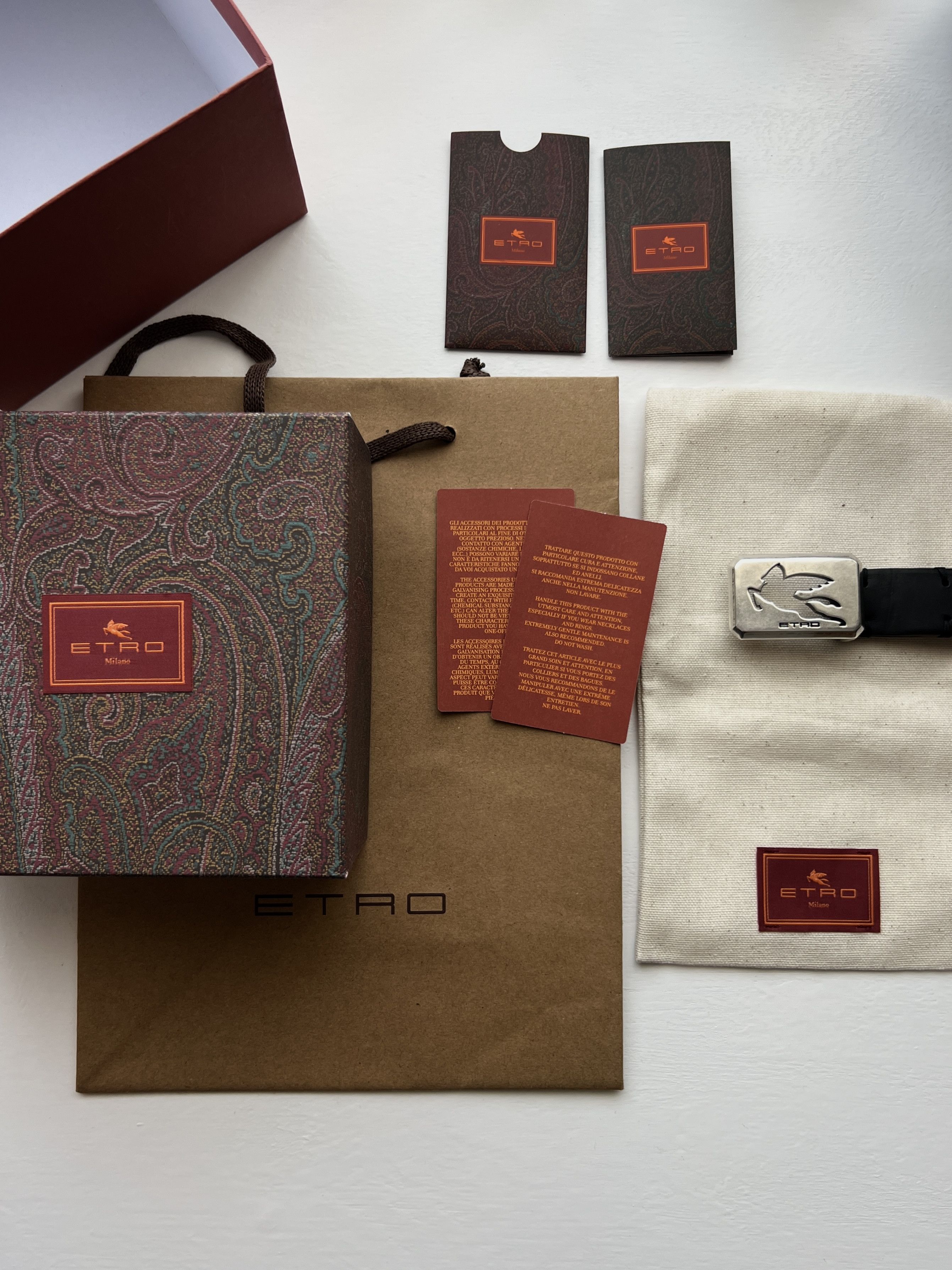 Etro Belt ETRO (Made in Italy) NEW 100% Italian calfskin Size ONE SIZE - 6 Thumbnail