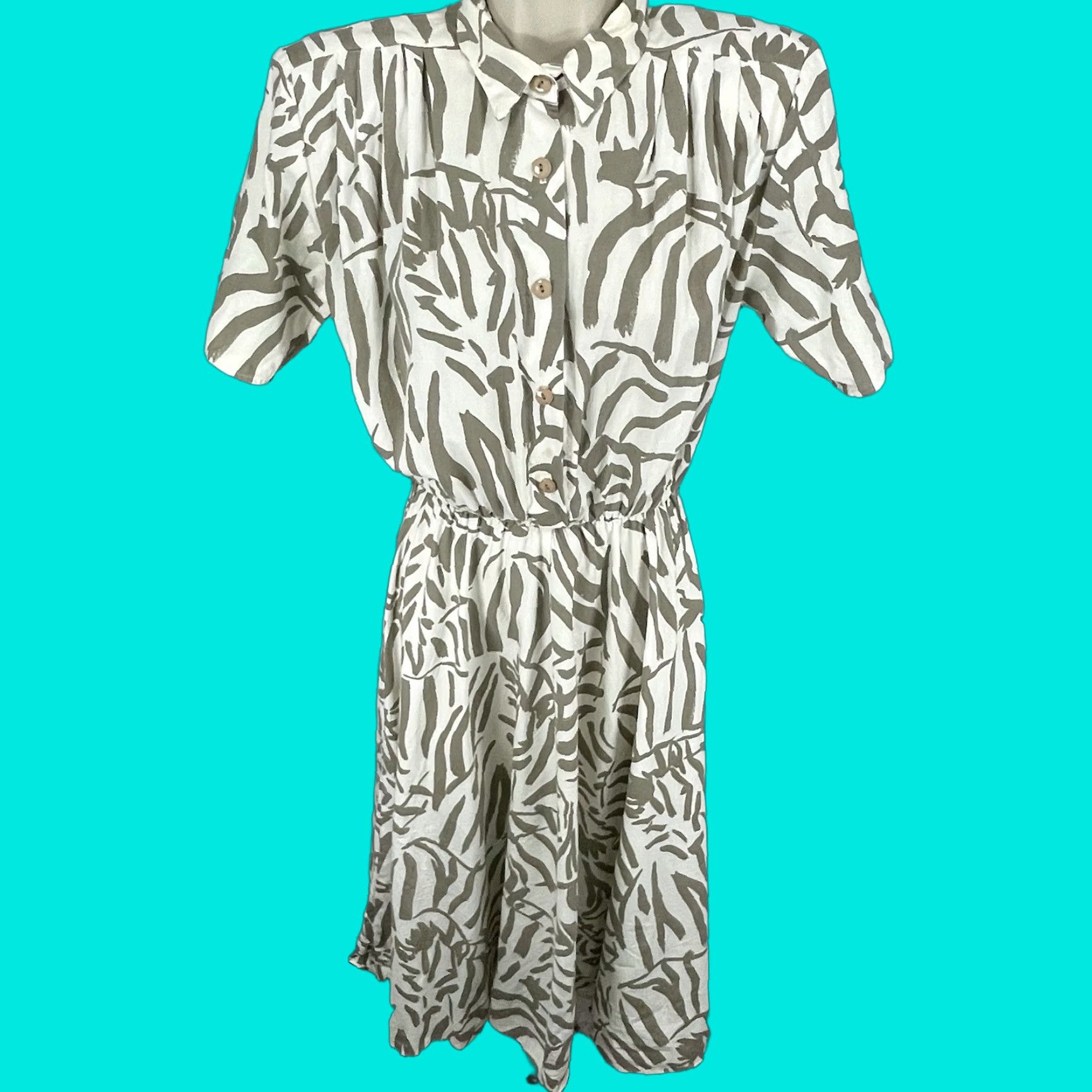 dawn joy fashions vintage dress Vintage Dawn Joy Fashions Colorful Floral Long Sleeve Midi Dress size 9/10