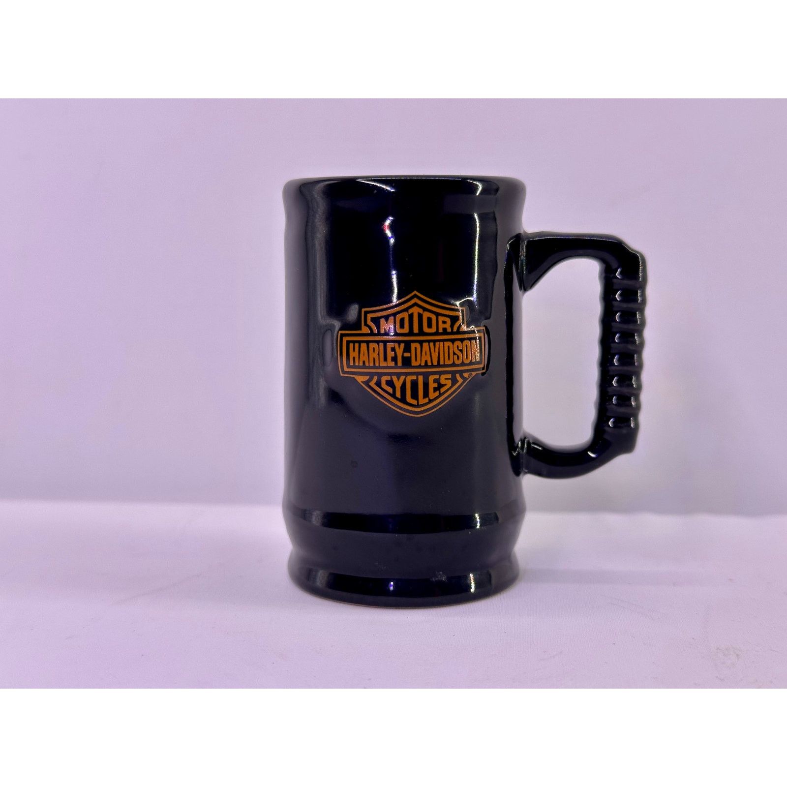 Harley Davidson Harley Davidson Shot Mug Black and Orange Shield 3”Tall Size ONE SIZE - 1 Thumbnail