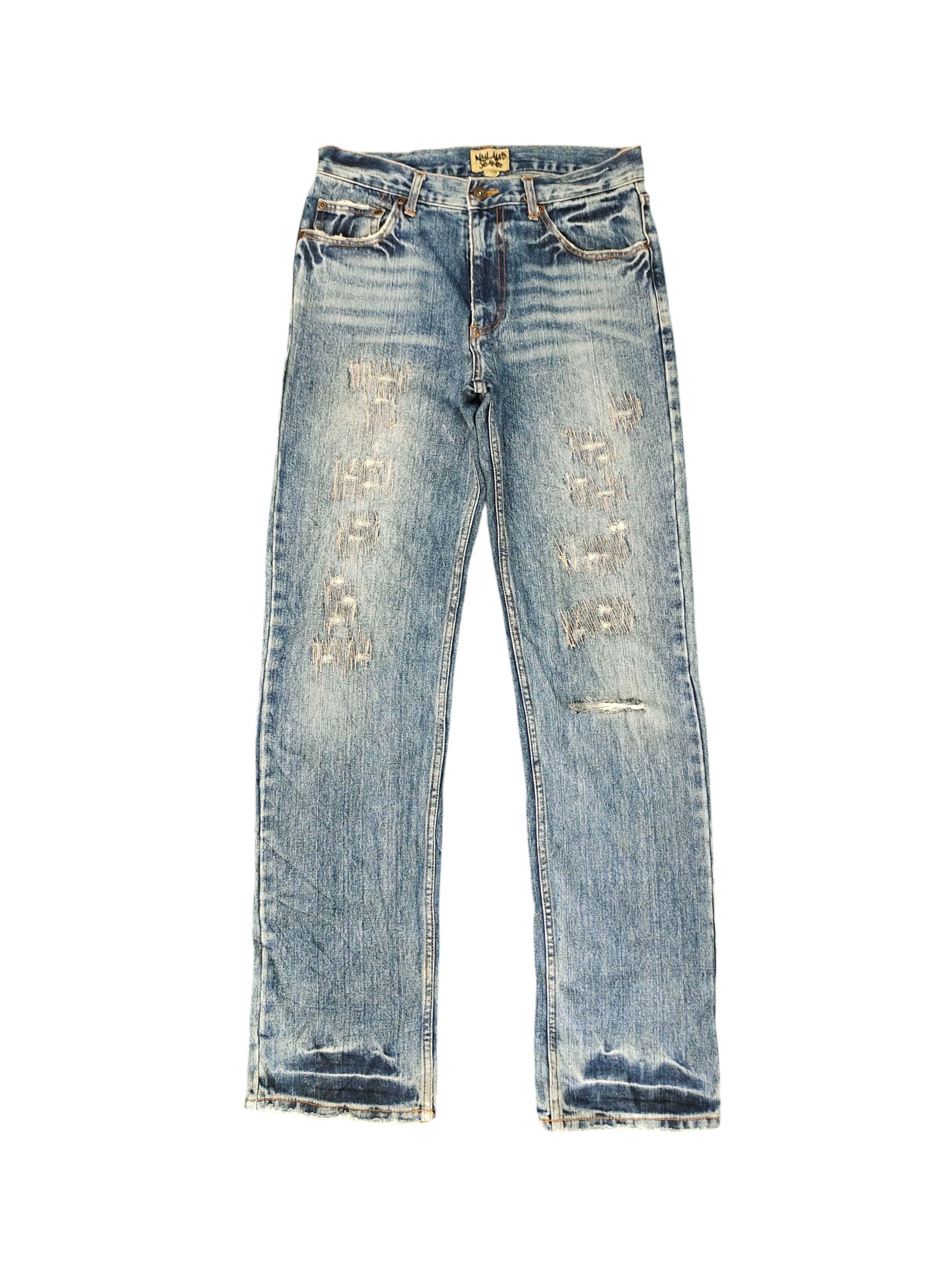 Undercover Undercover SS07 Purple Faded „ Chaos “ Zip Denim