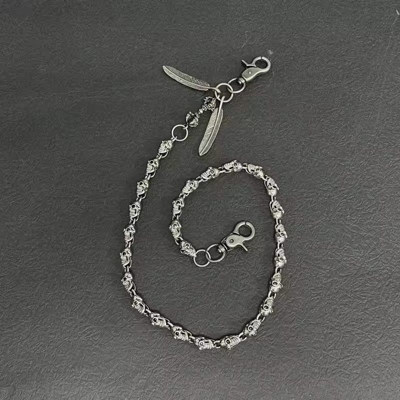 Jewelry Punk Skull Charm Pants Chain Size ONE SIZE - 2 Thumbnail