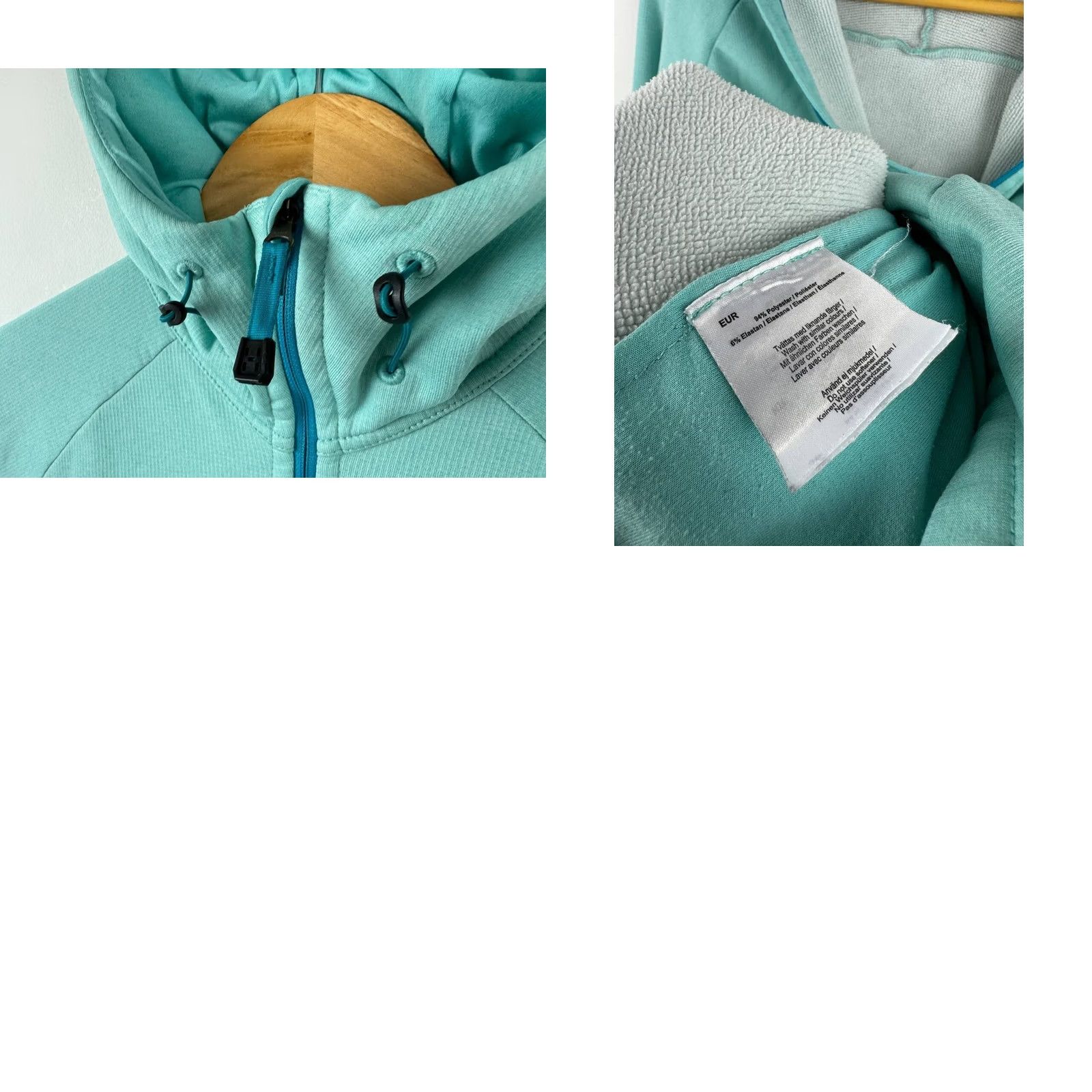 Vintage Haglöfs Full Zip Windbreaker Jacket Women's S Blue Logo Quilted Jacket Size S / US 4 / IT 40 - 8 Thumbnail