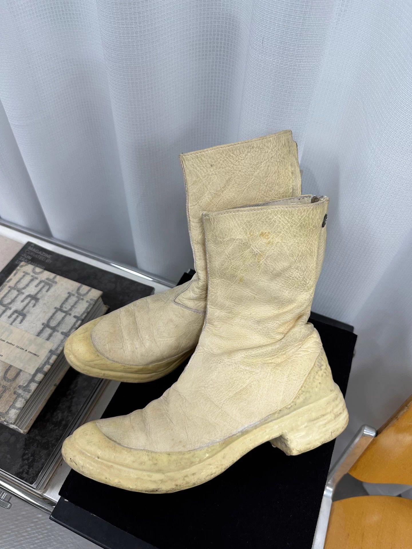 Carol Christian Poell Carol Christian Poell Spiral Drip Kangaroo Boot 01 Ox 37 Size US 6.5 / IT 36.5 - 1 Thumbnail