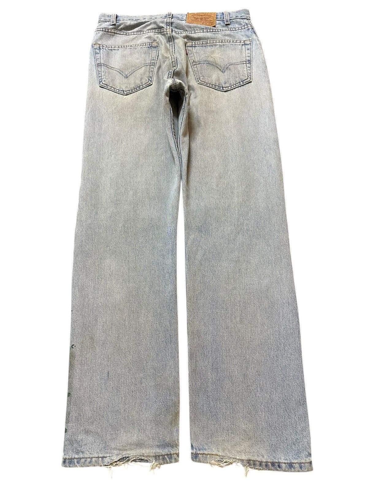Levi's Vintage 80s Usa Levis 505 Paint Splatter Distressed Jeans Size US 32 / EU 48 - 2 Thumbnail