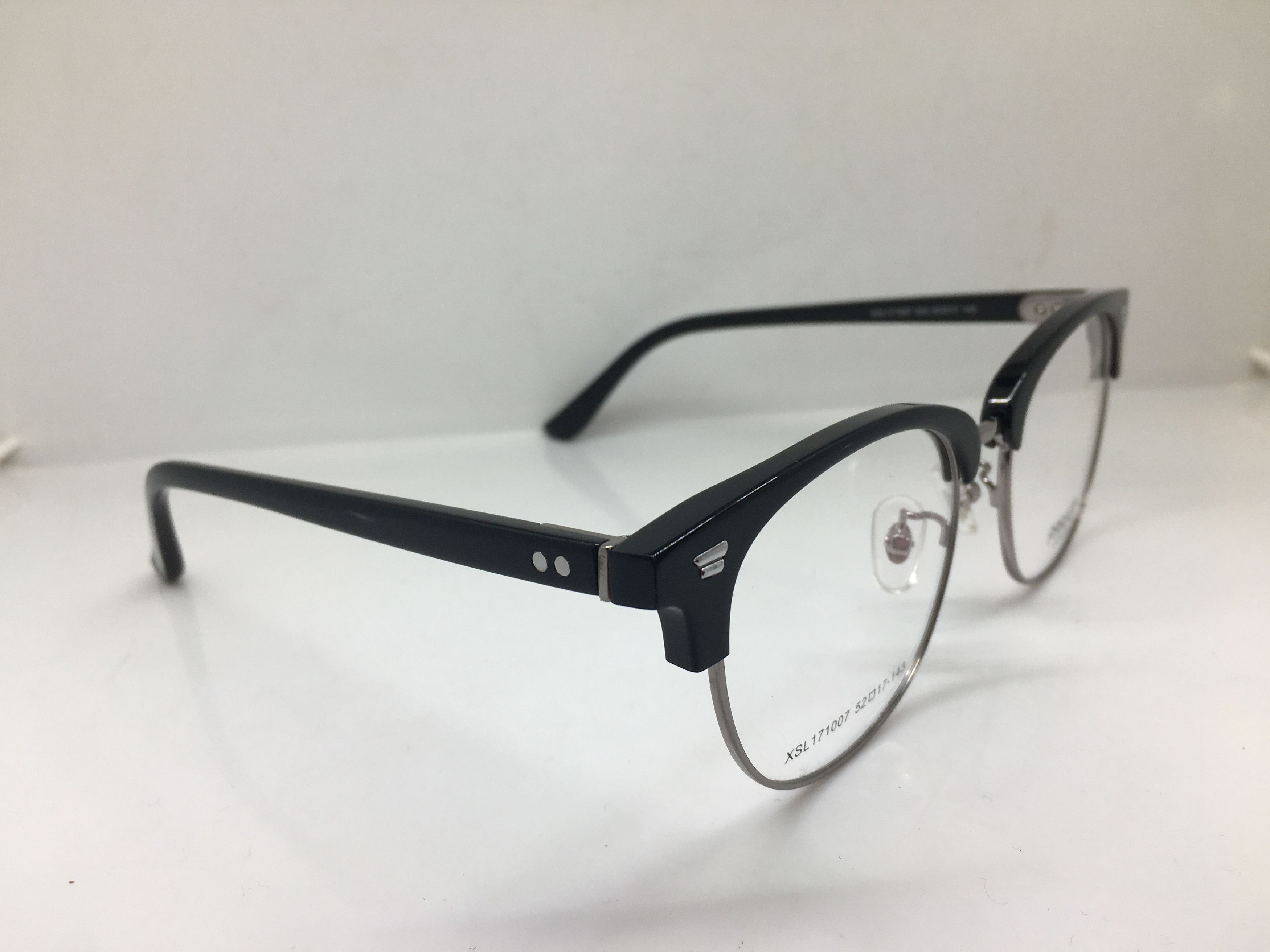 Other Paructt Black Silver Malcolm X Eyeglasses Frame Size ONE SIZE - 2 Thumbnail